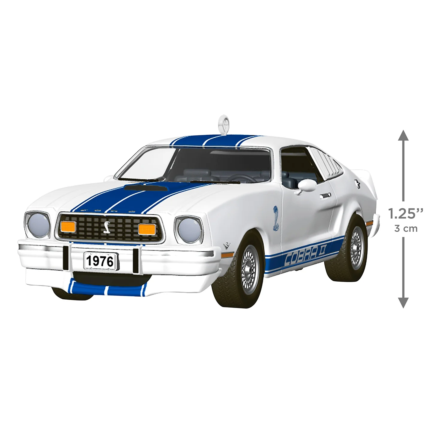 Classic American Cars 1976 Ford Mustang Cobra II 2026, Metal, 36th in the Series — 2026 Hallmark Keepsake Christmas Ornament - Image 6