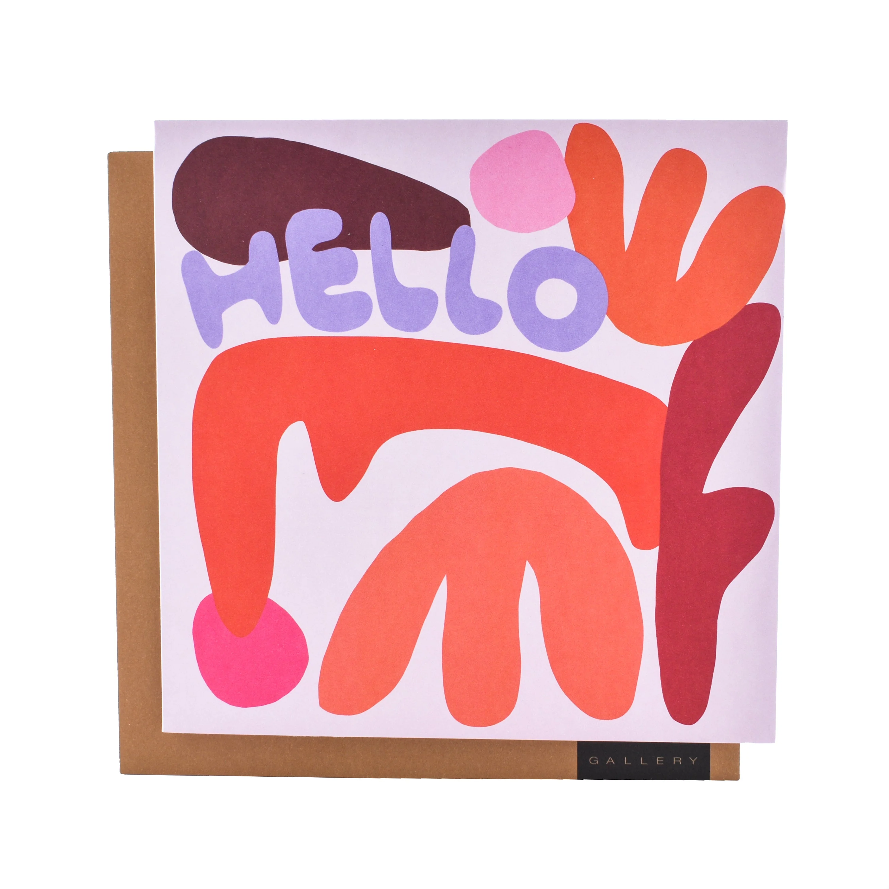 Abstract Hello by Xander Holliday Blank Card - Image 3