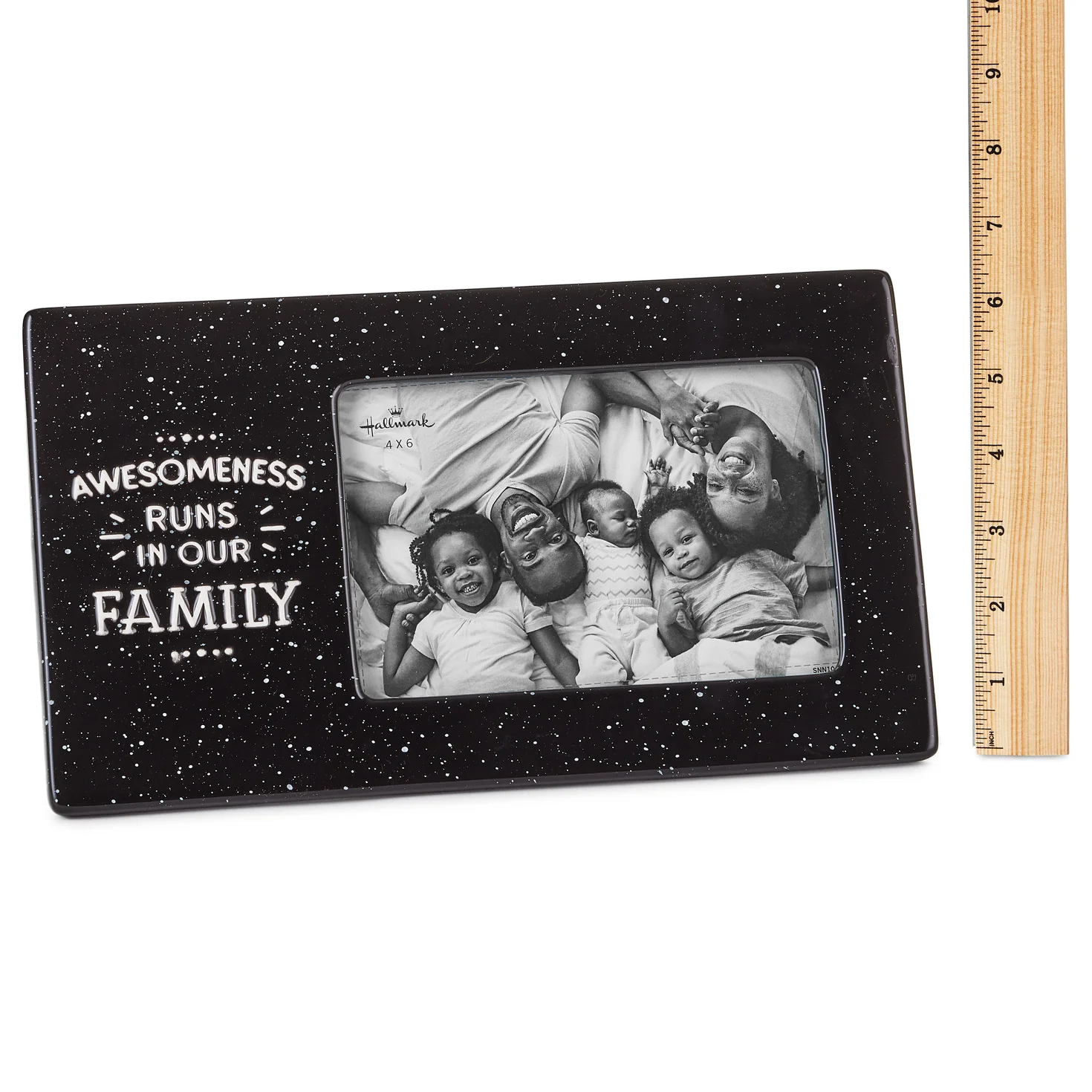 Awesomeness Runs in Our Family Ceramic Photo Frame, 4x6 - Image 4