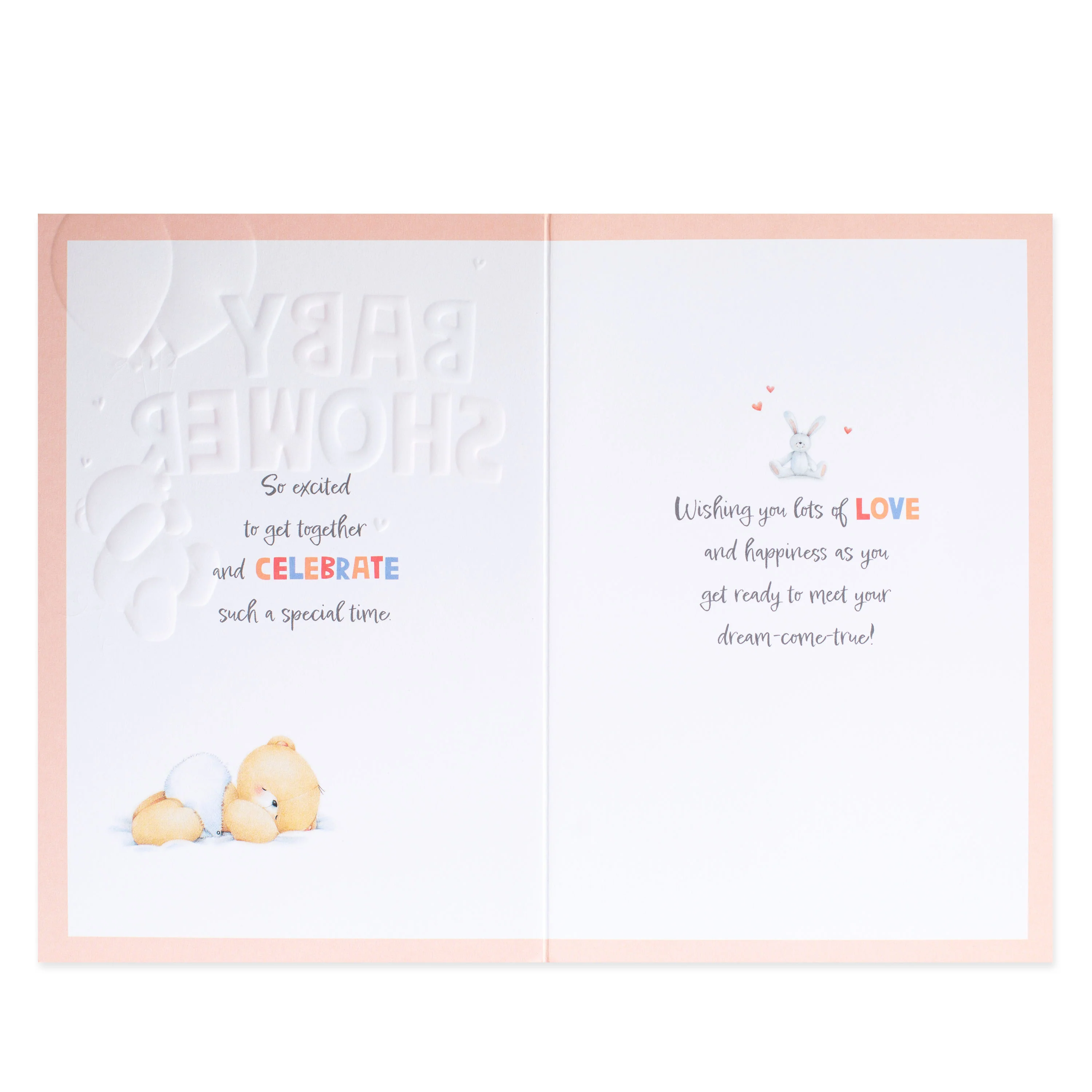 Hallmark Forever Friends Baby Shower Card - Little Arrival - Image 2