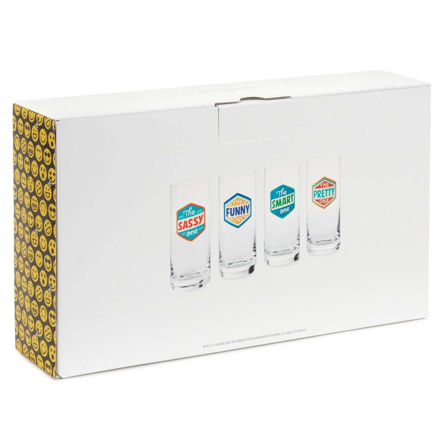 Badges of Honor Funny Drinking Glasses, Set of 4 - Image 5