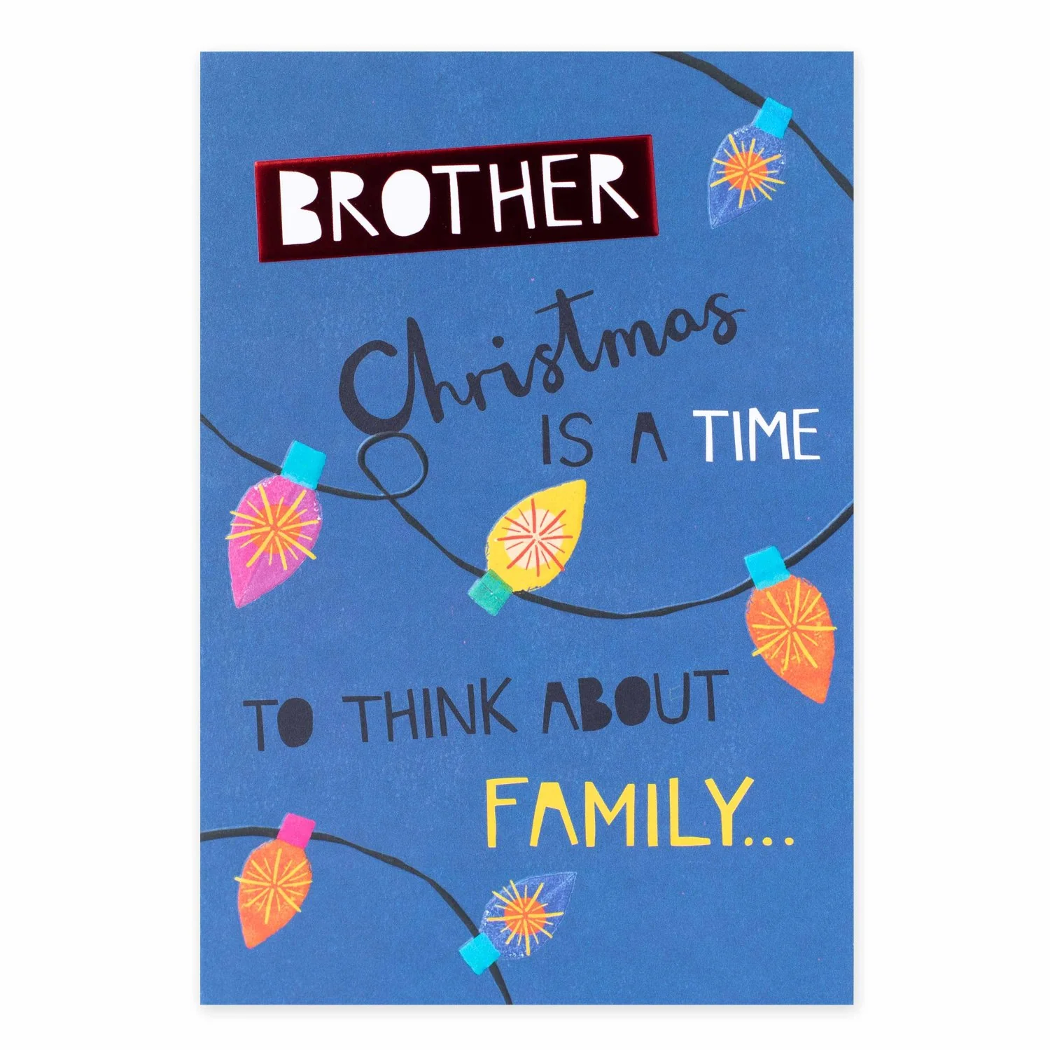 Hallmark Christmas Card For Brother - Festive Lights
