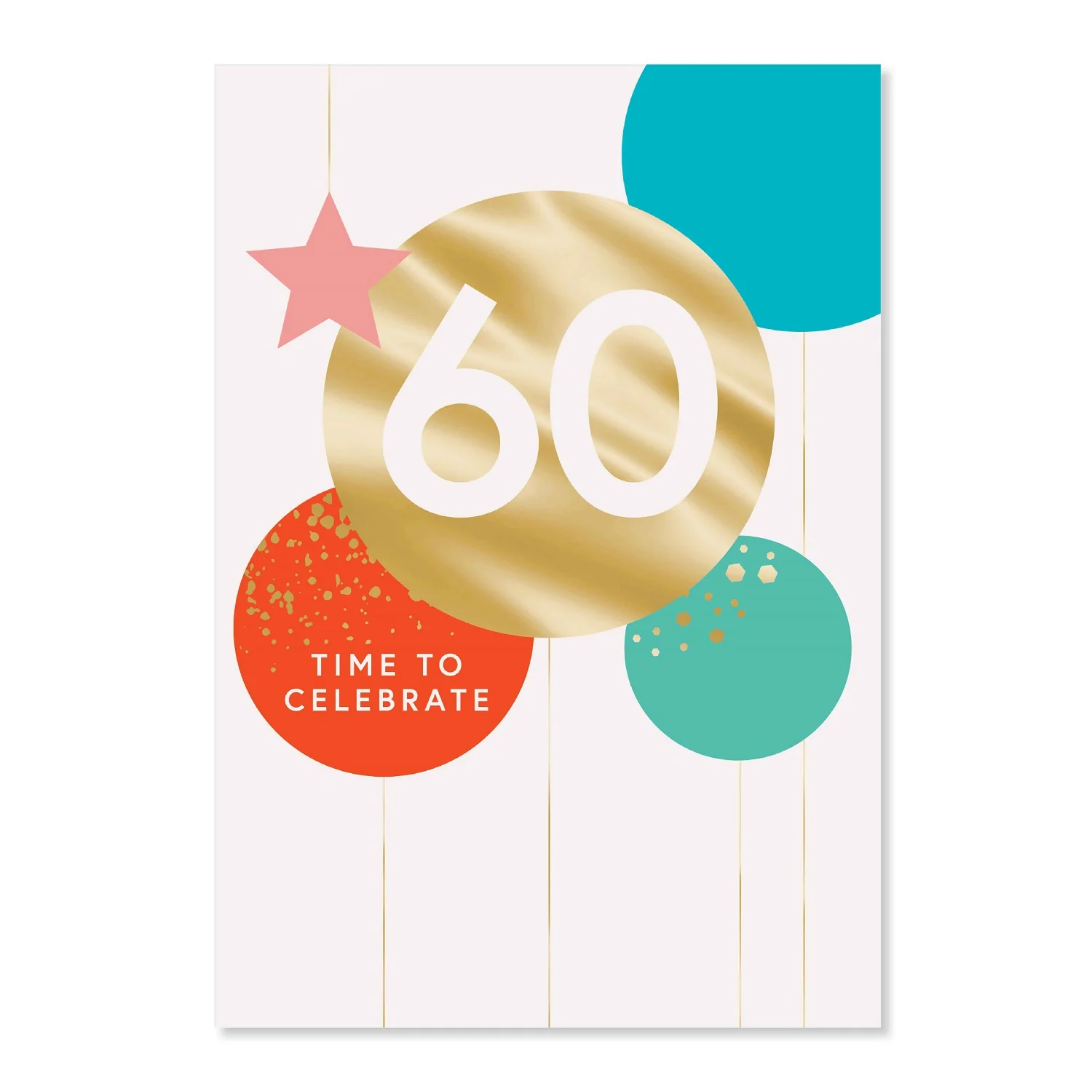 Connections from Hallmark 60th Birthday Card - TIME TO CELEBRATE