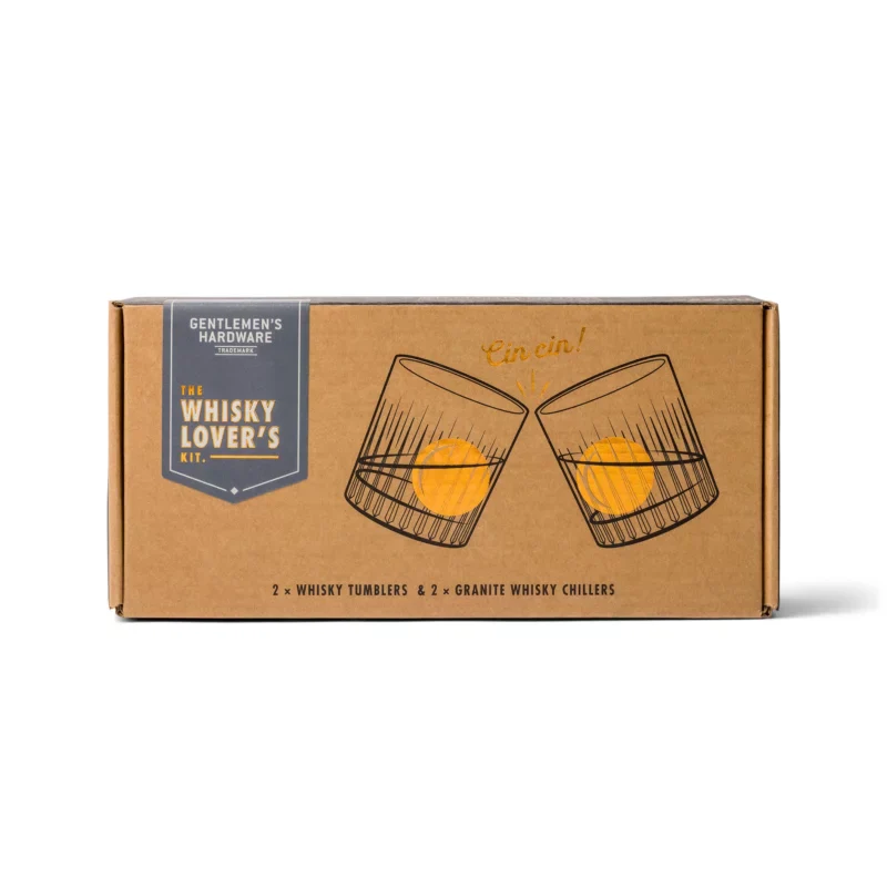Cocktail Tumbler & Whiskey Stones Set