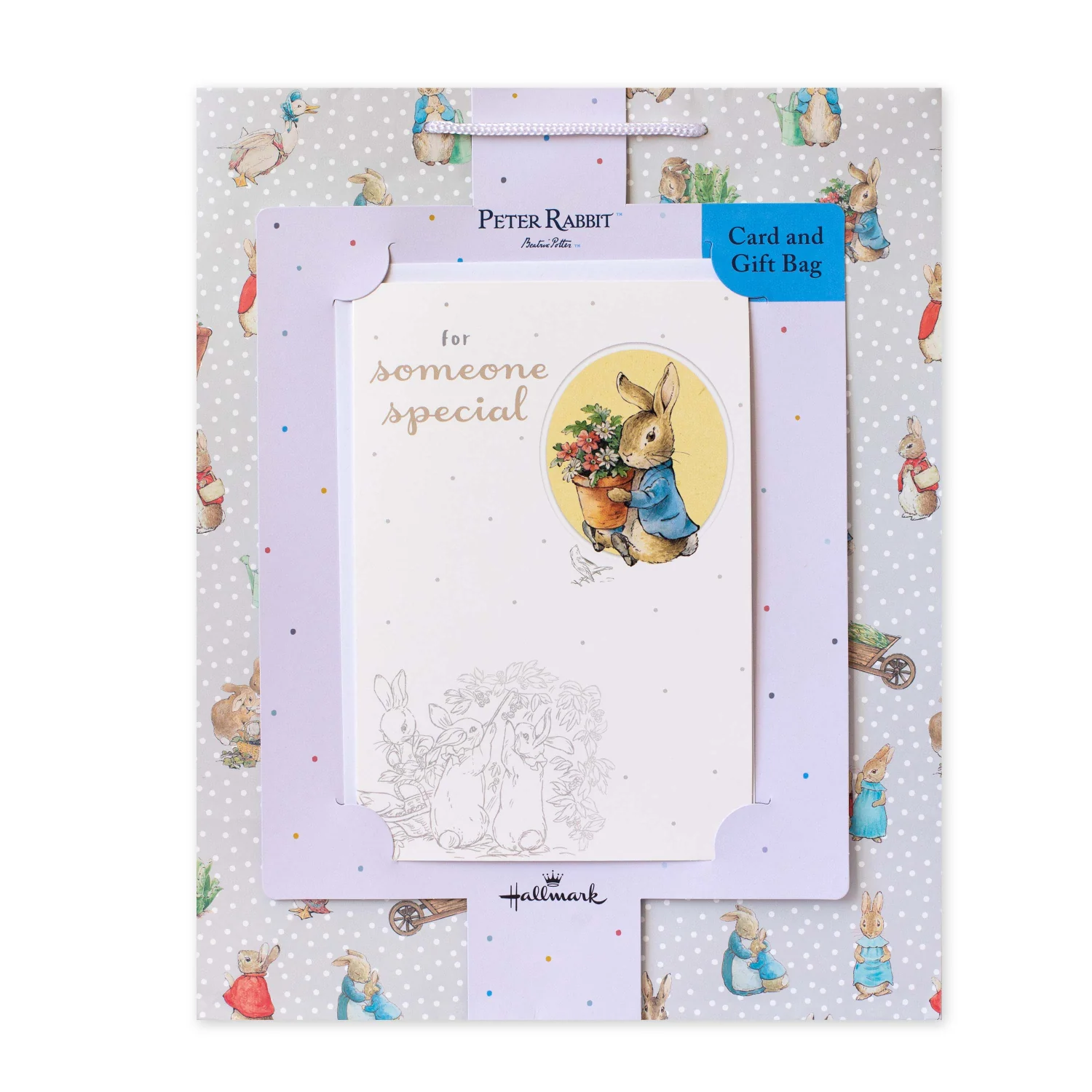 Hallmark Large Gift Bag & Card Bundle - Peter Rabbit - Image 2