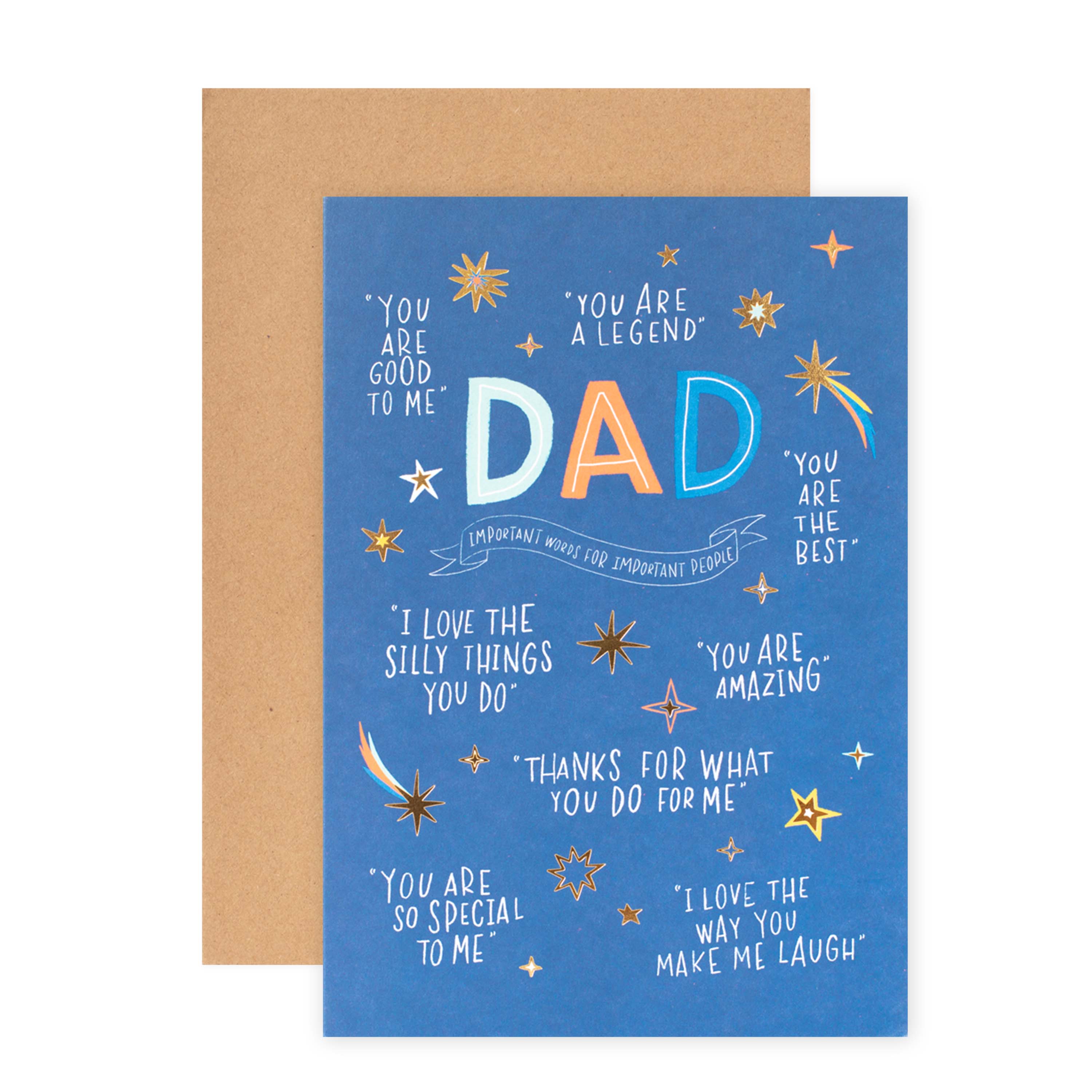 Hallmark Father's Day Card - Important Words - Image 3