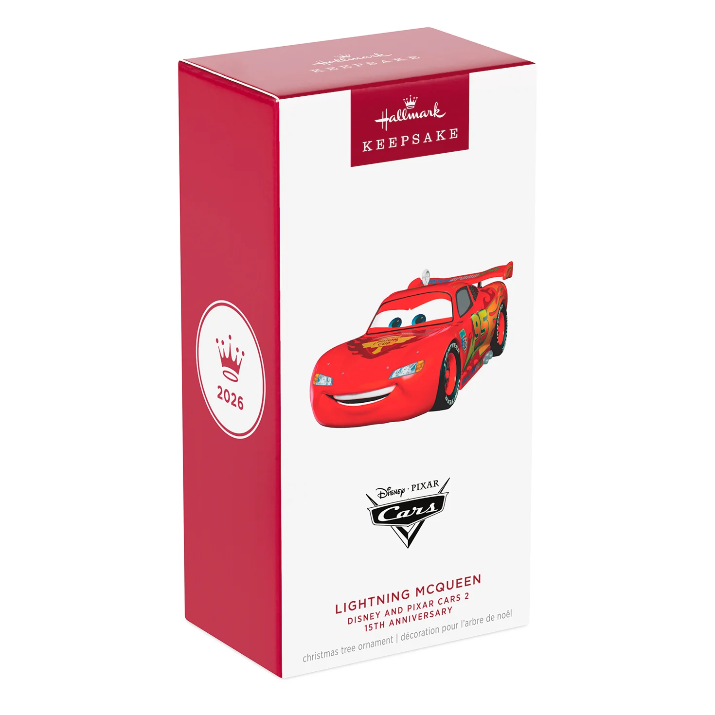 Disney/Pixar Cars 2 15th Anniversary Lightning McQueen, Metal — 2026 Hallmark Keepsake Christmas Ornament - Image 7