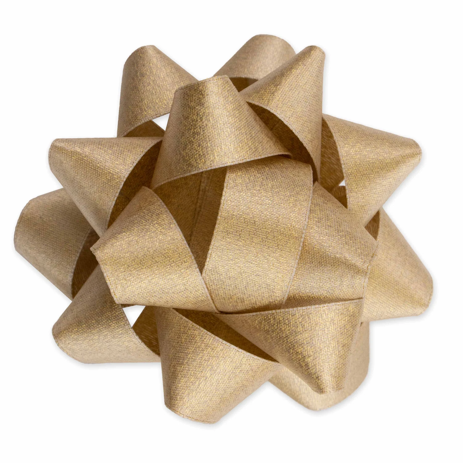 Hallmark Multi-Occasion Gold Grosgrain Fabric Self-Adhesive Gift Bow - Image 2