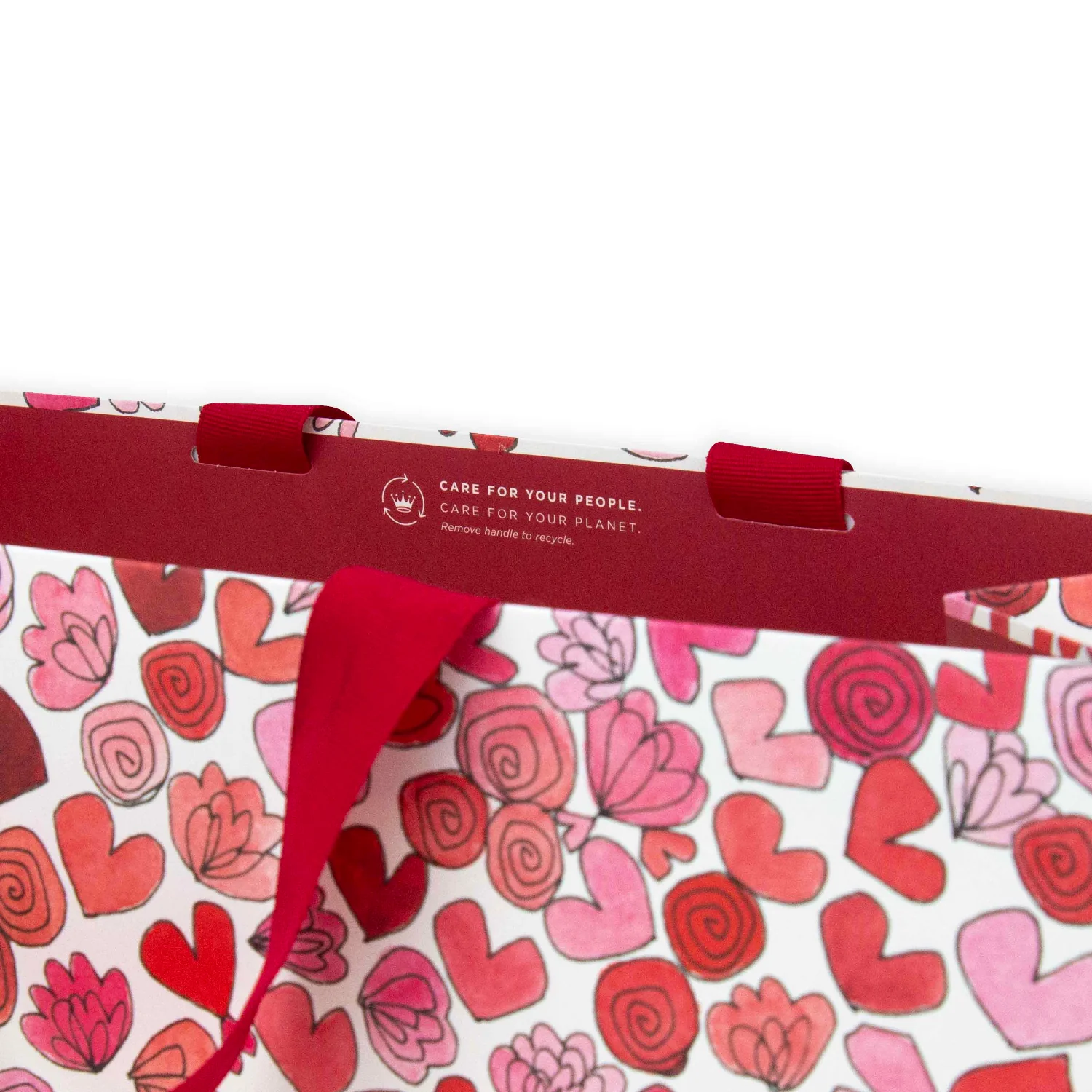 Hallmark x Love, Meredith Medium Gift Bag - Hearts & Flowers - Image 2