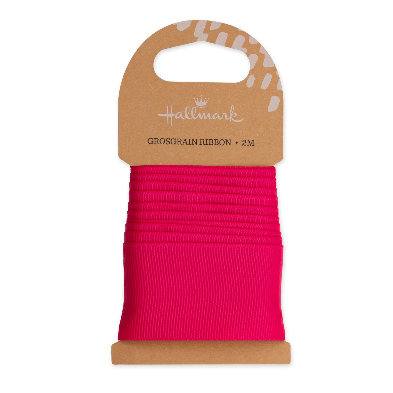 Hallmark Shocking Pink Grosgrain Ribbon - 2m
