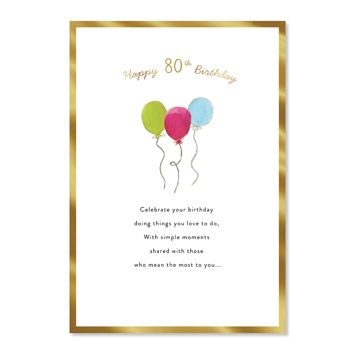 Hallmark 80th Birthday Card - Special Day - Image 3