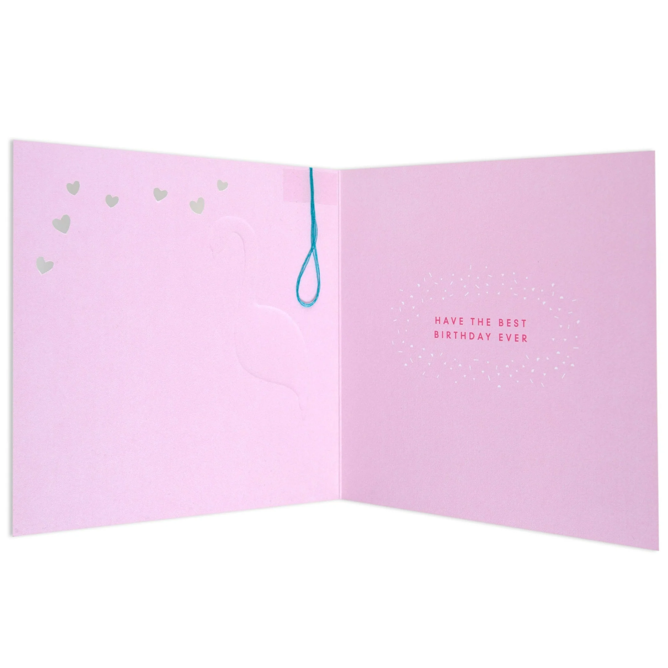 Fabulous Flamingo Bold Birthday Card for Auntie - Image 2