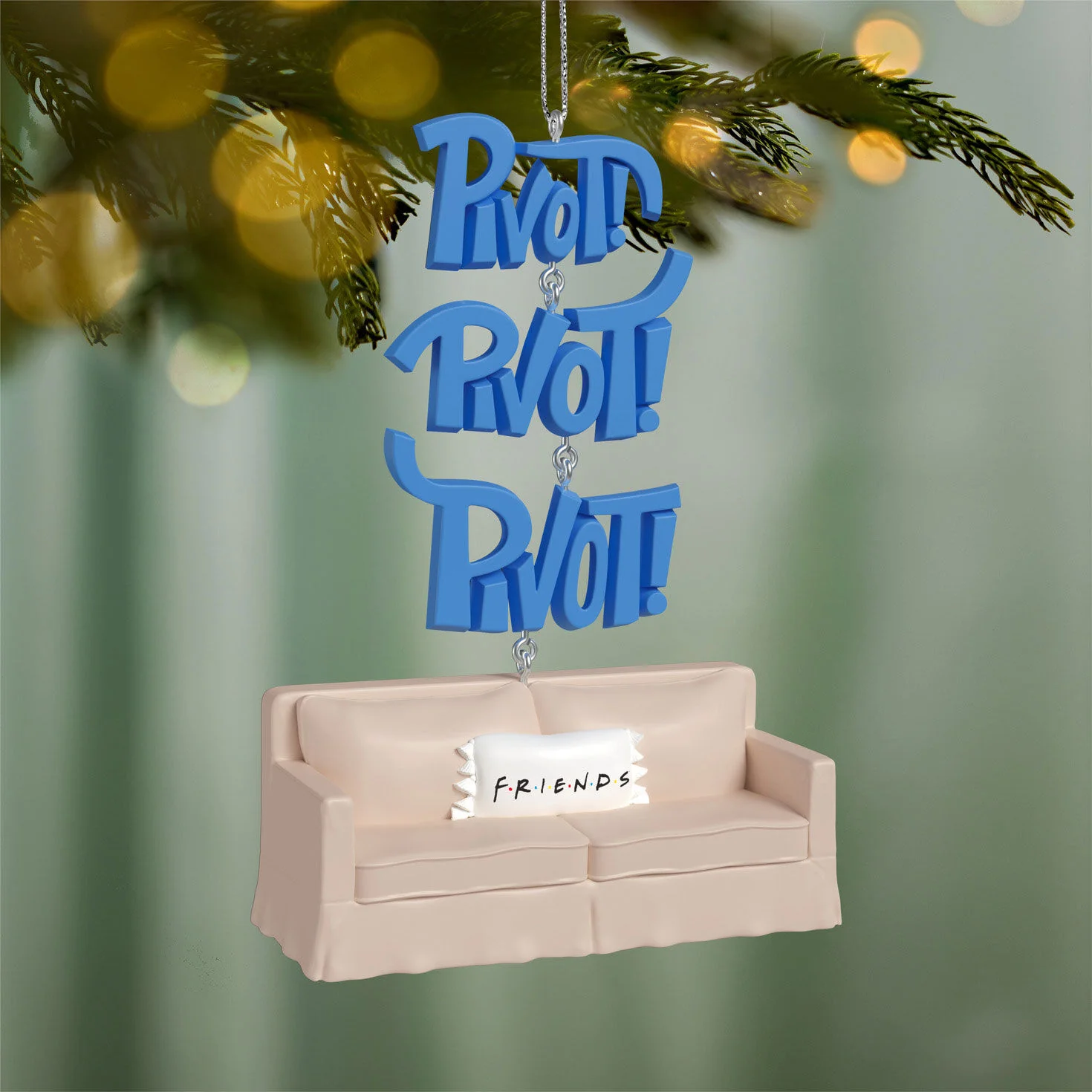 Friends Pivot! With Sound — 2026 Hallmark Keepsake Christmas Ornament - Image 2