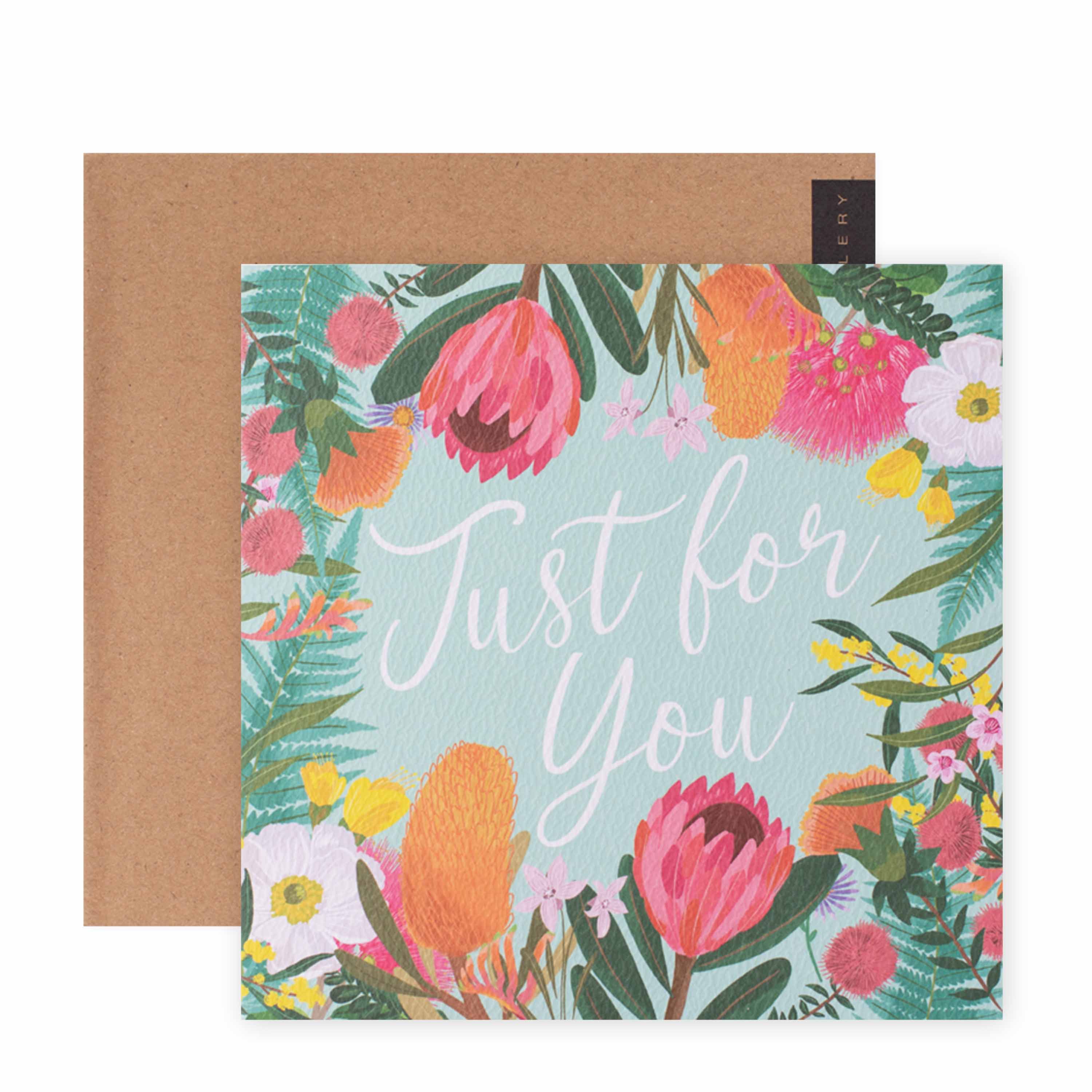 Hallmark x Christie Williams Gallery Blank Greeting Card - Just For You - Image 3