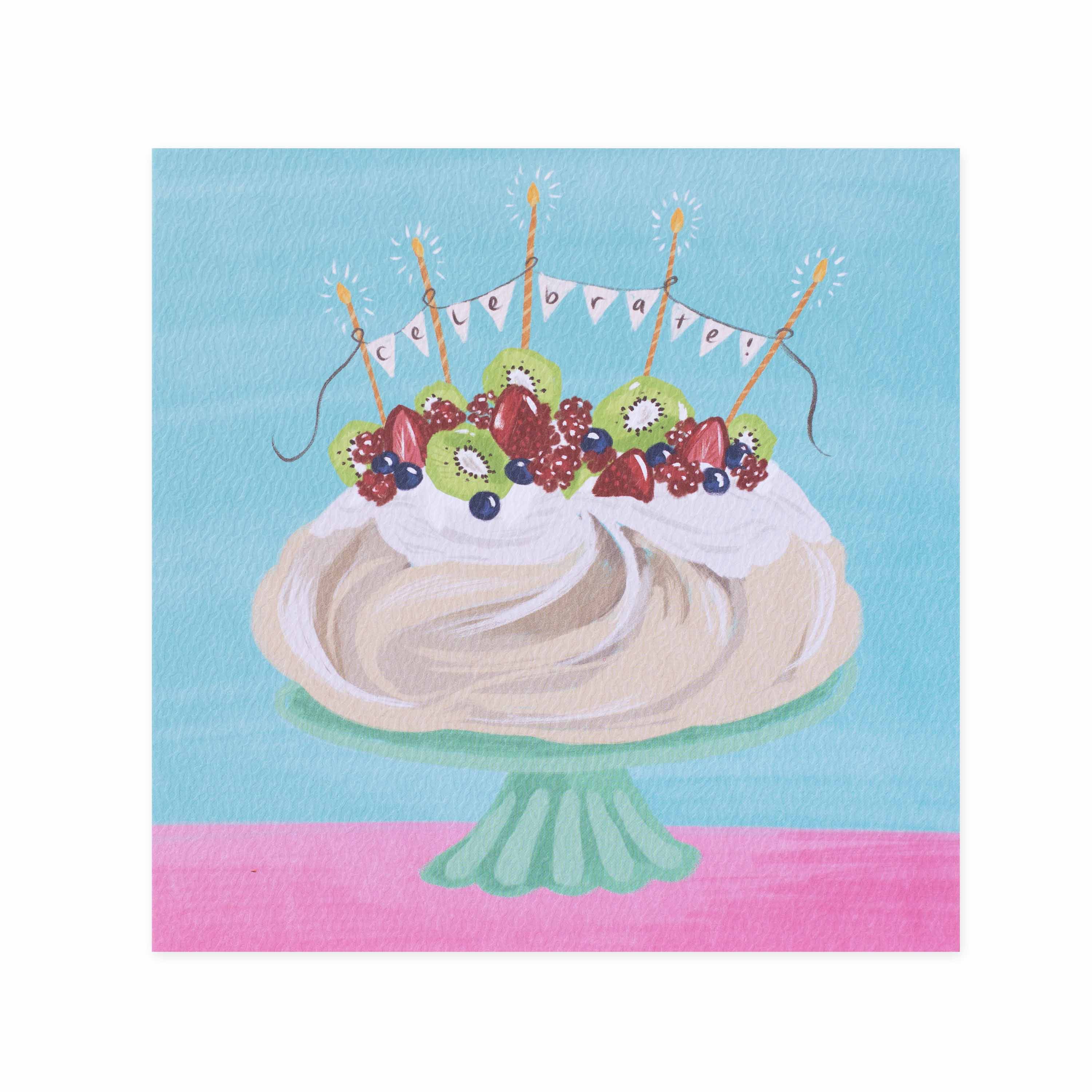 Hallmark x Christie Williams Gallery Blank Greeting Card - Celebrate Pavlova