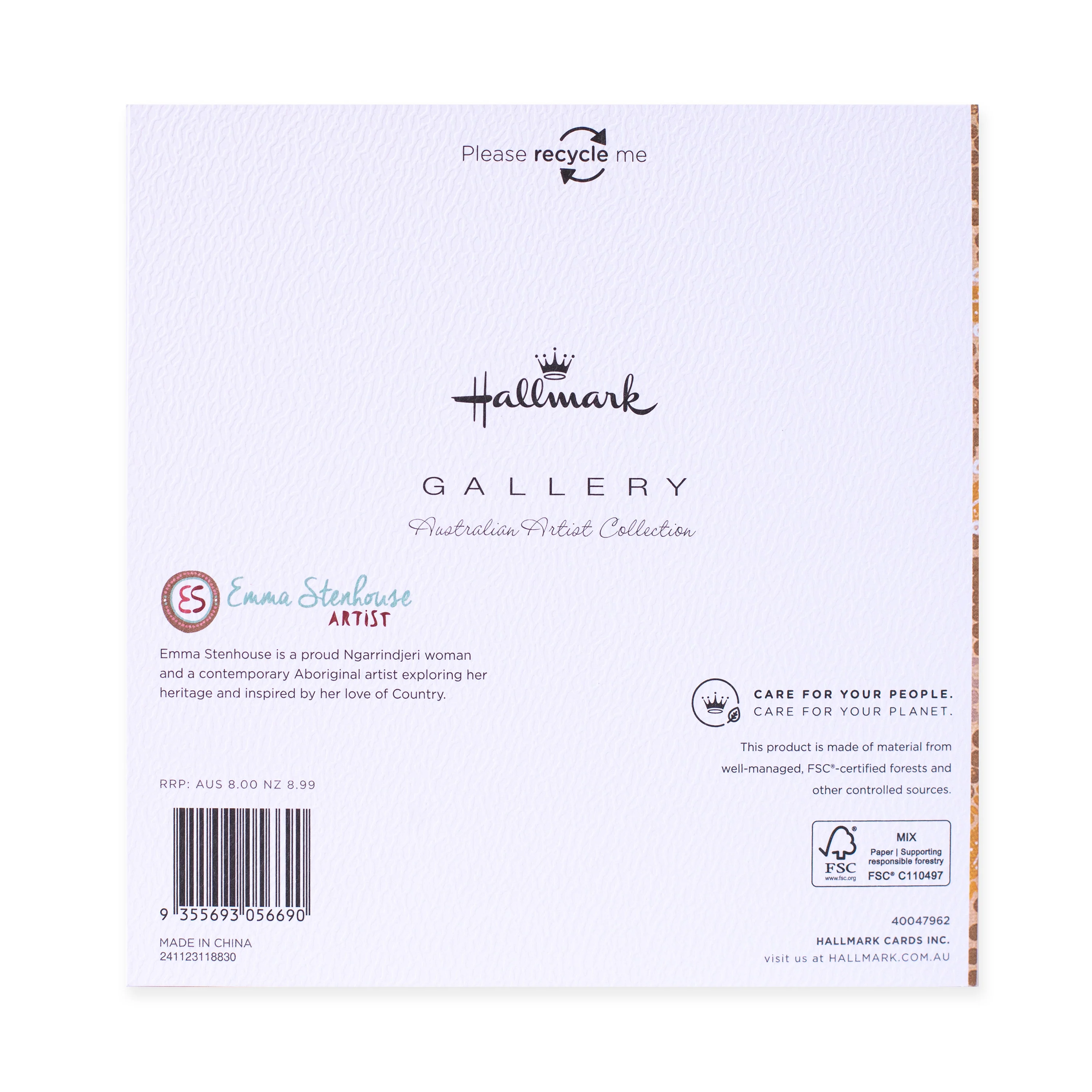 Hallmark x Emma Stenhouse Gallery Blank Greeting Card - Walk To The Waterholes - Image 4