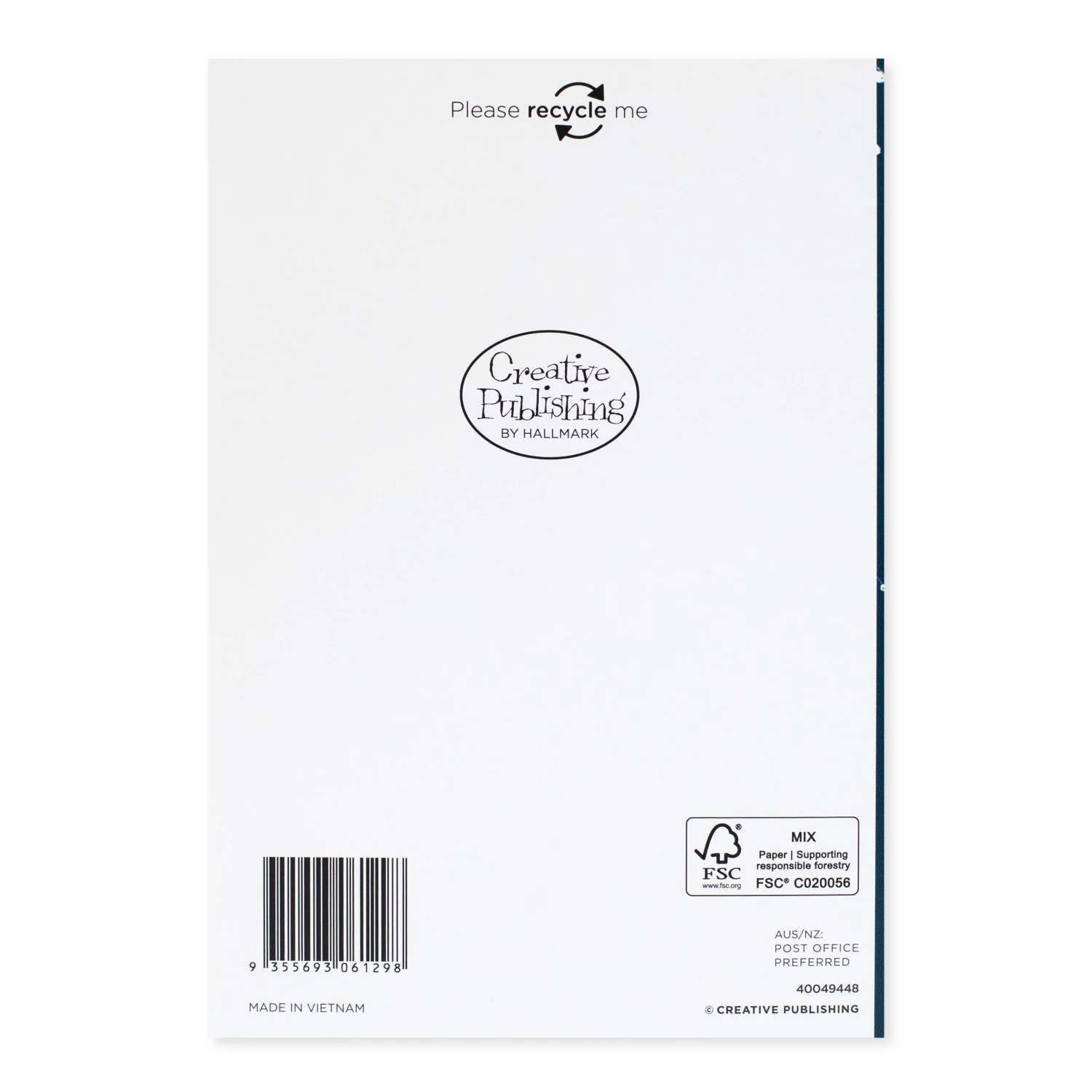 Creative Publishing by Hallmark Christmas Card - Festive Bear - Image 4