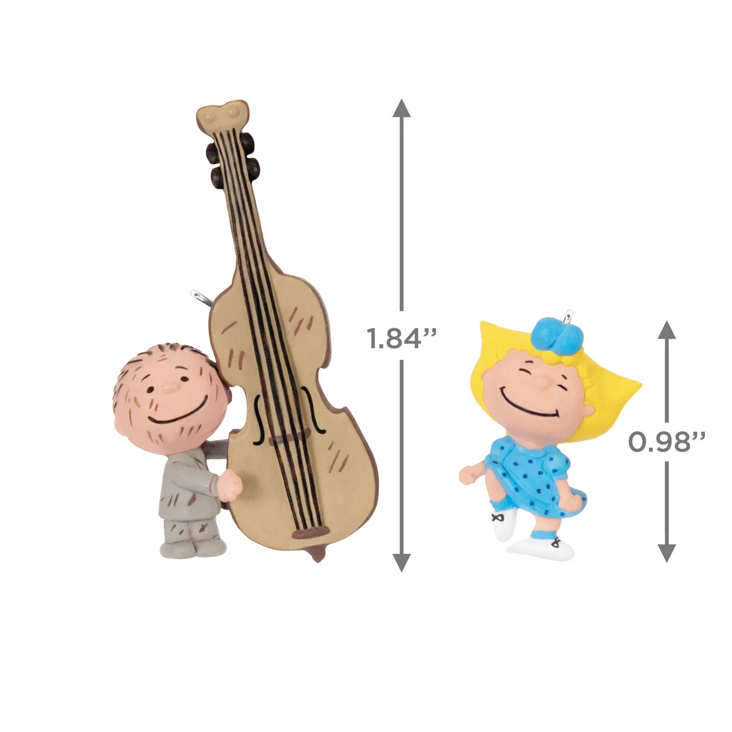The Peanuts® Gang, Sally and Pigpen Ornaments, Set of 2 (Miniature) — Hallmark Keepsake Christmas Ornaments - Image 3