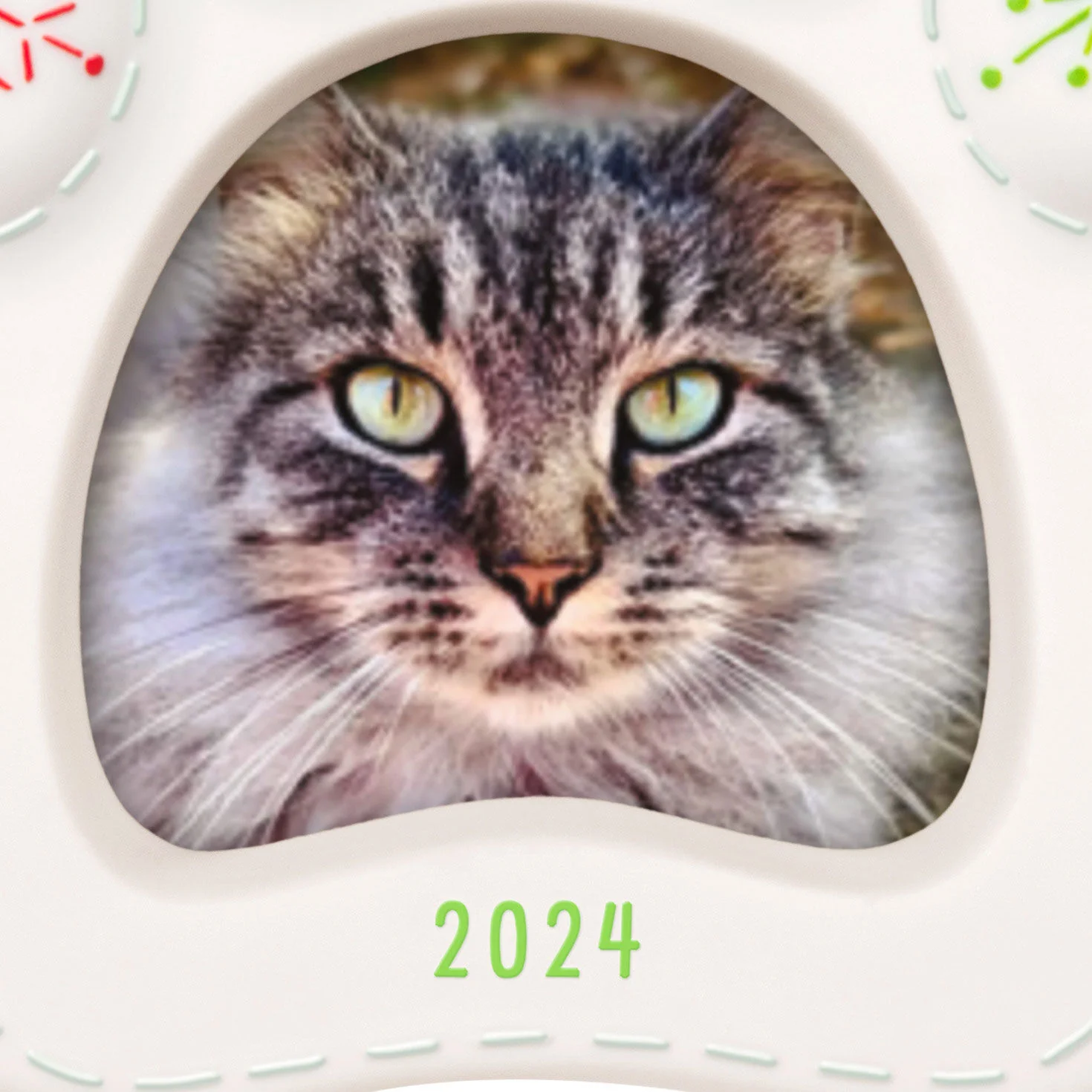 Pretty Kitty Photo Frame (Porcelain) — Hallmark Keepsake Christmas Ornament - Image 5
