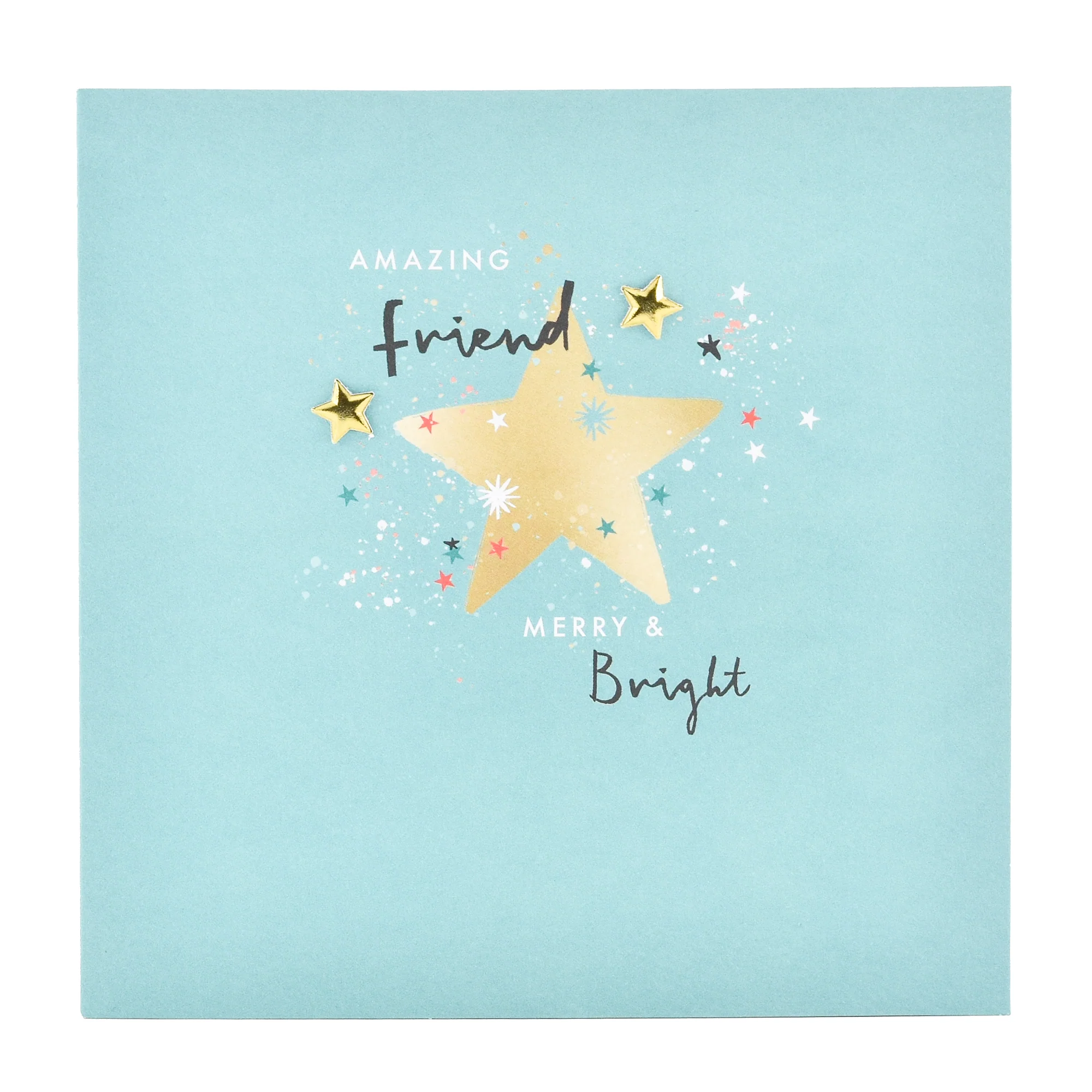 Hallmark Christmas Card For Friend - Merry & Bright