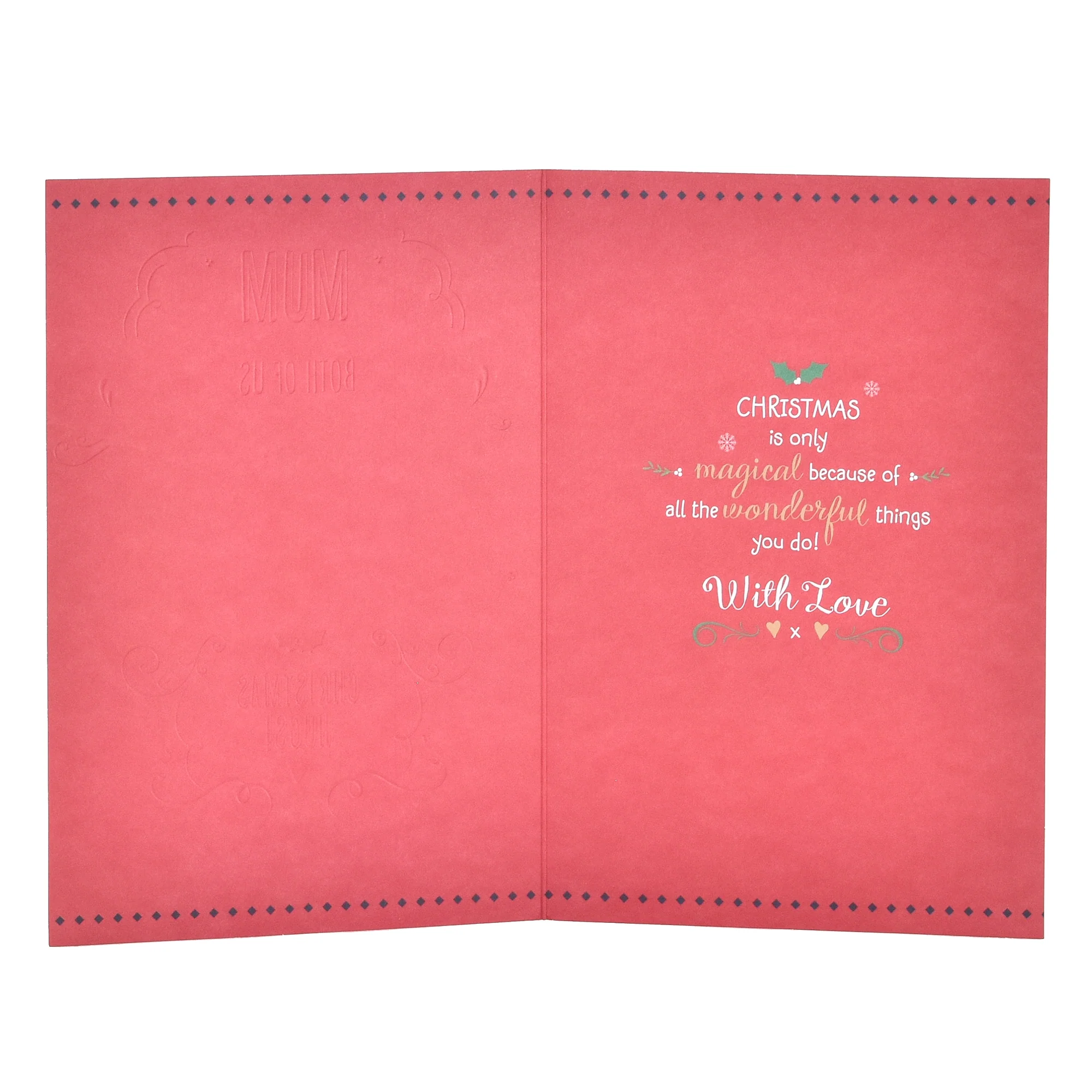 Hallmark Christmas Card For Mum - From Both Of Us - Image 2