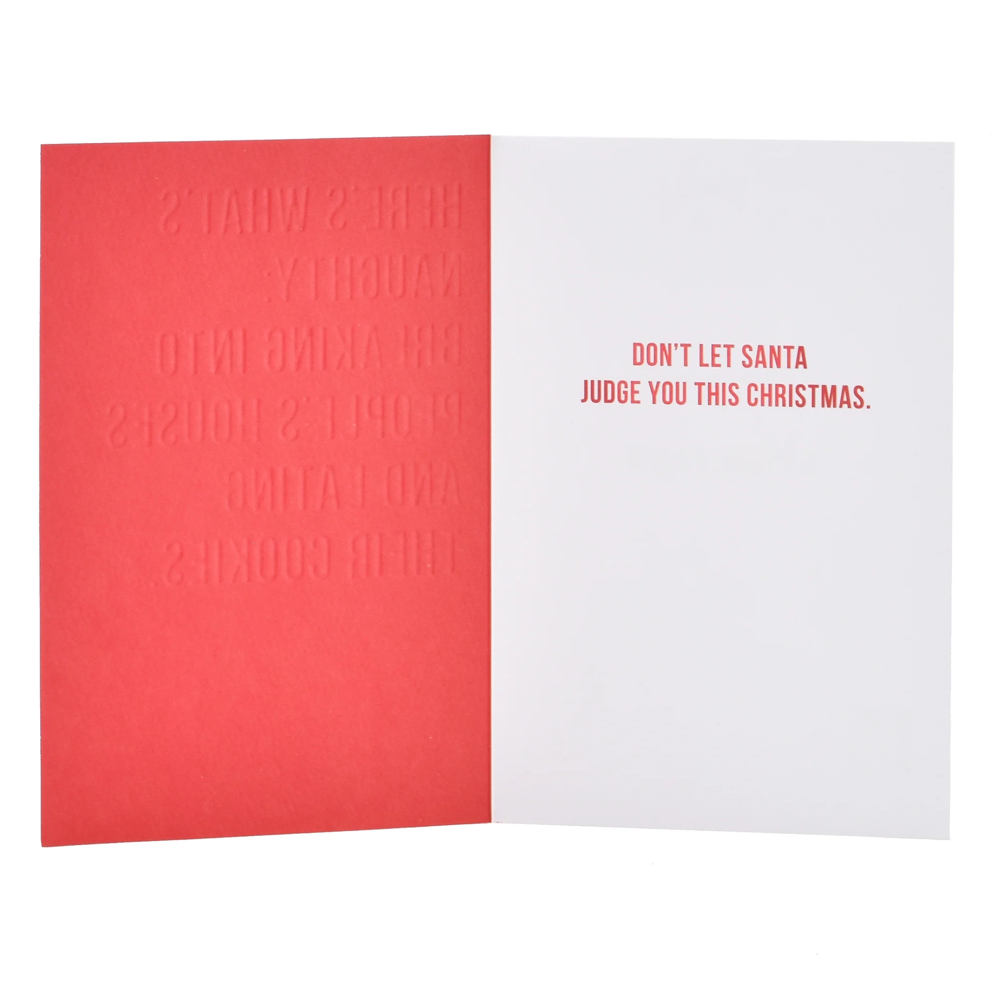 Hallmark Christmas Card - Naughty List - Image 2