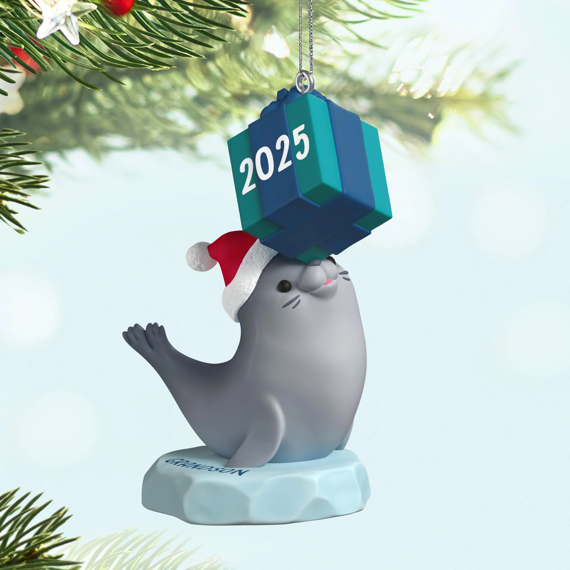 Grandson — 2025 Hallmark Keepsake Christmas Ornament - Image 2