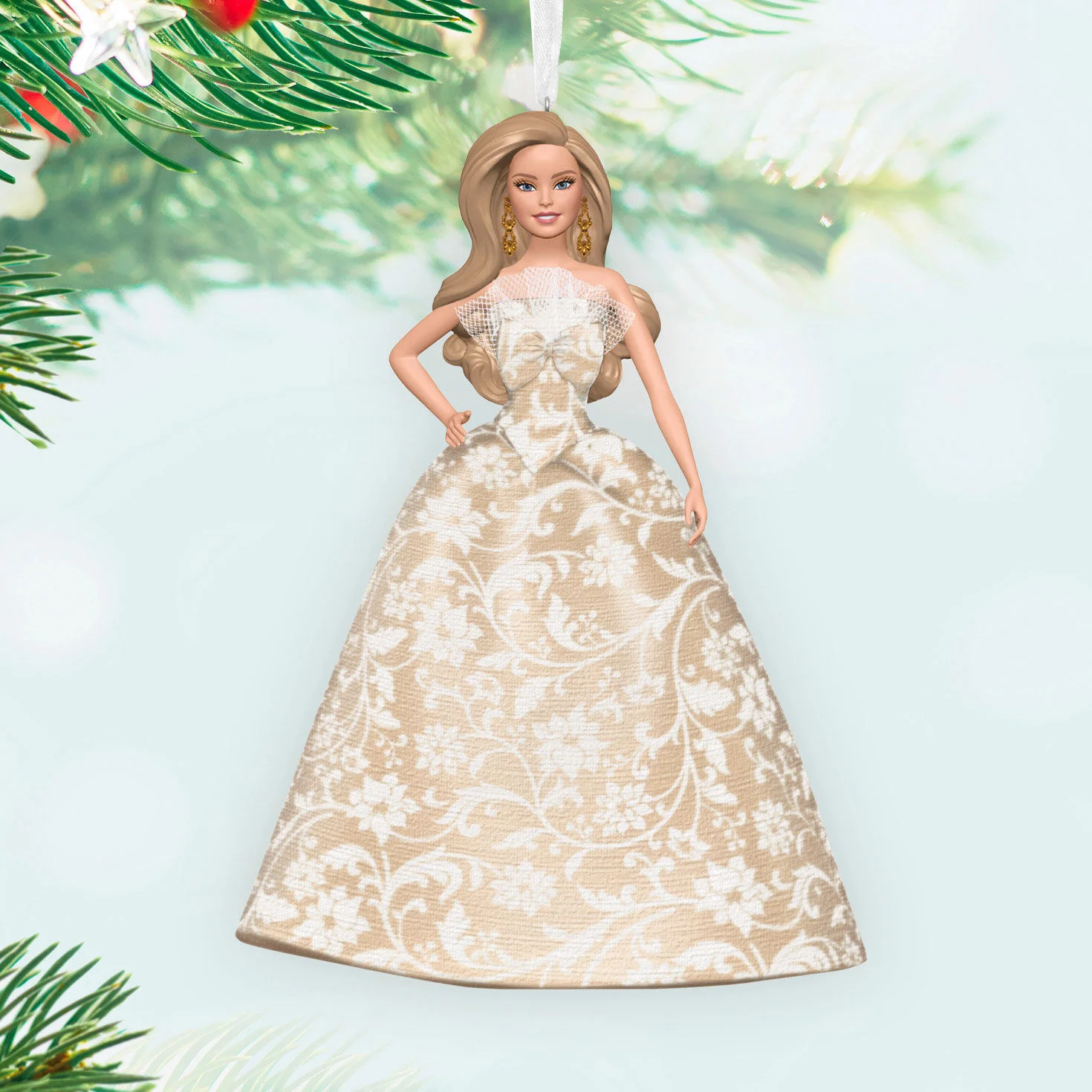 2025 Holiday Barbie™ Ornament, 11th in the Series — 2025 Hallmark Keepsake Christmas Ornament - Image 2