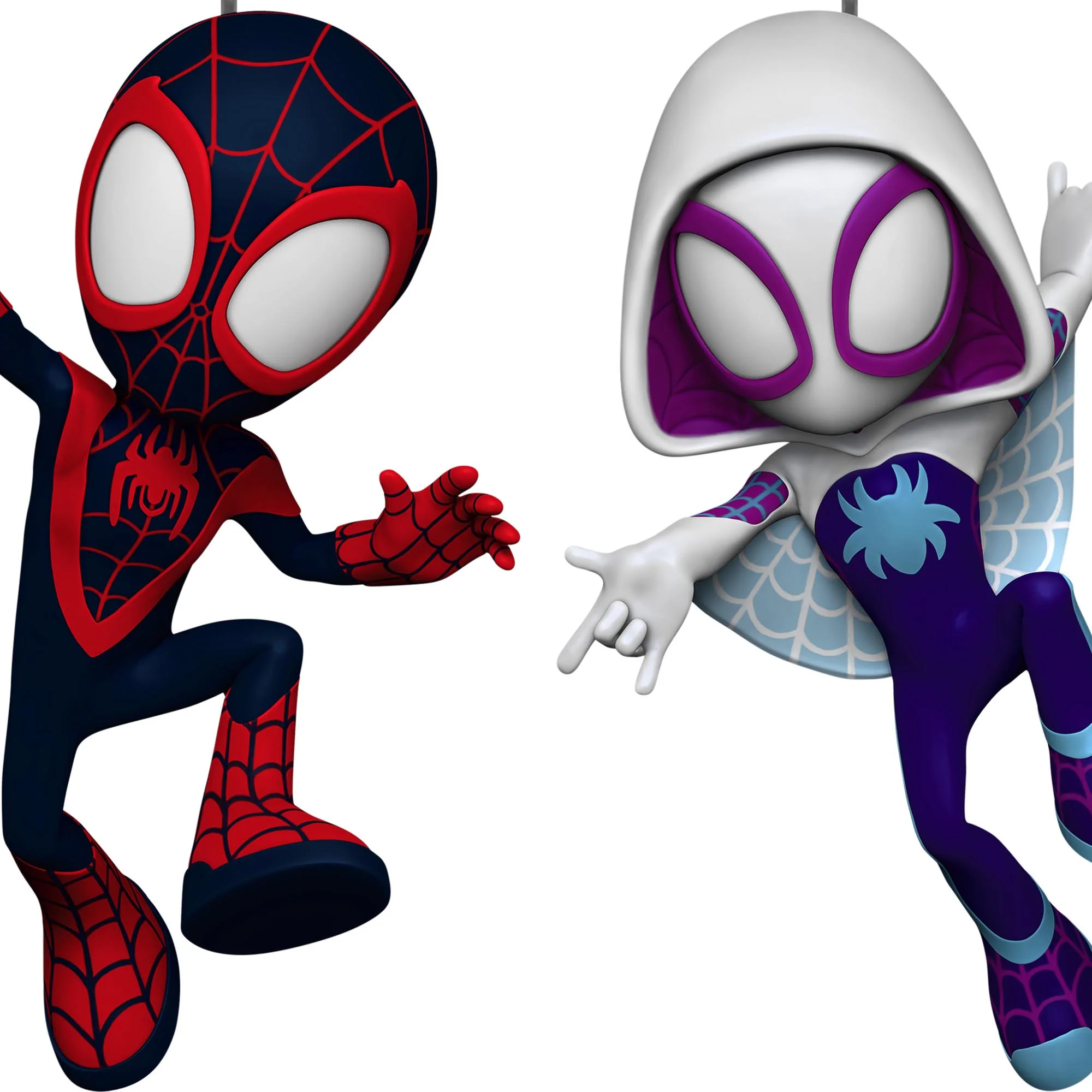 Marvel, Spidey and His Amazing Friends, Spin and Ghost-Spider — 2025 Hallmark Keepsake Christmas Ornament - Image 4