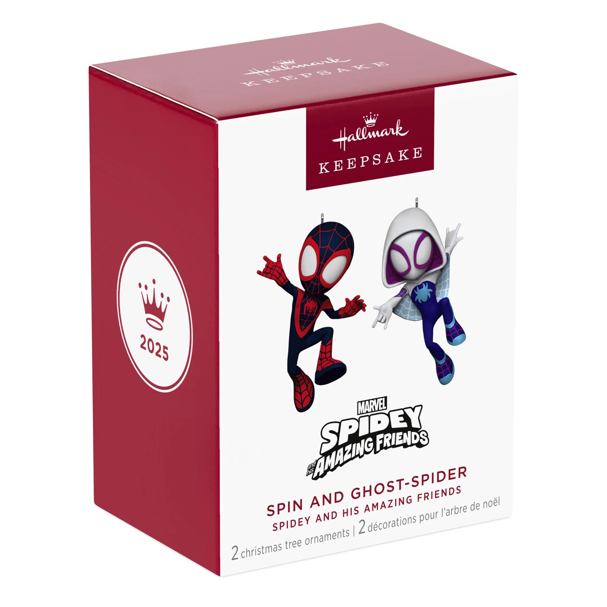 Marvel, Spidey and His Amazing Friends, Spin and Ghost-Spider — 2025 Hallmark Keepsake Christmas Ornament - Image 7