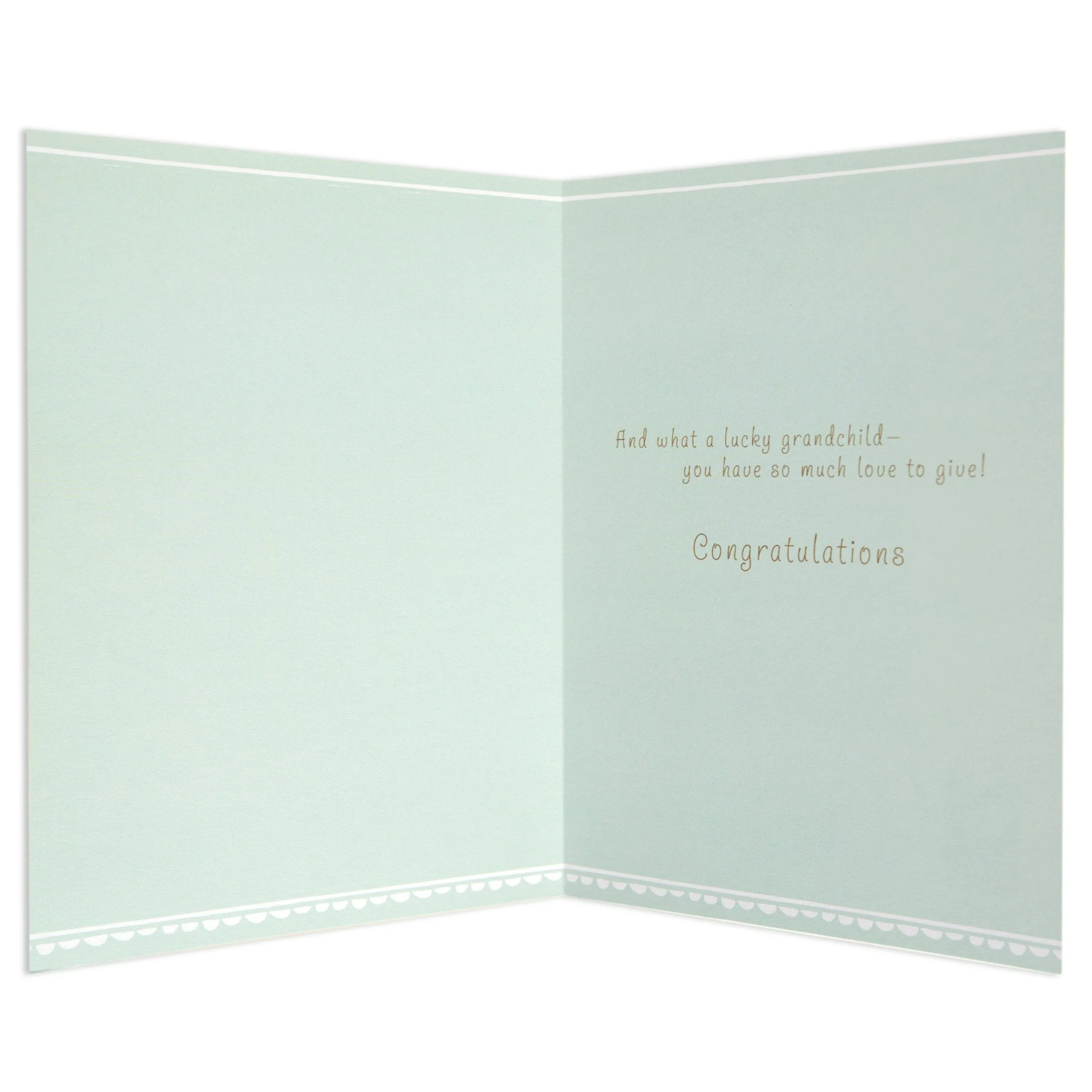 Sweet New Baby Grandchild Congratulations Card - Image 2