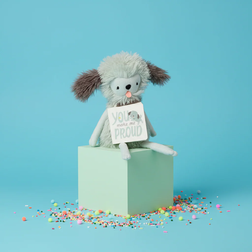 MopTops Shaggy Dog Plush- You Make Me Proud