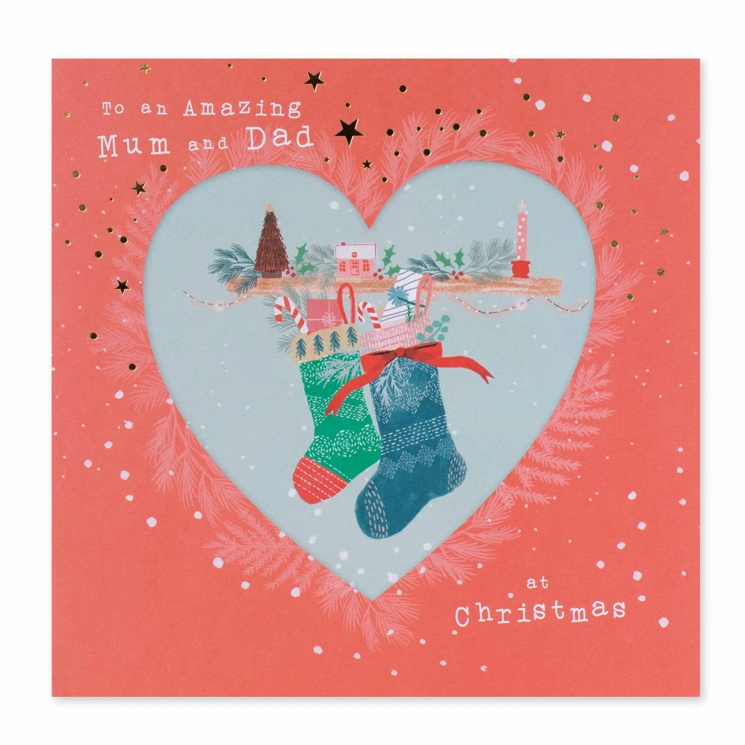 Hallmark Christmas Card For Mum & Dad - Love You Both
