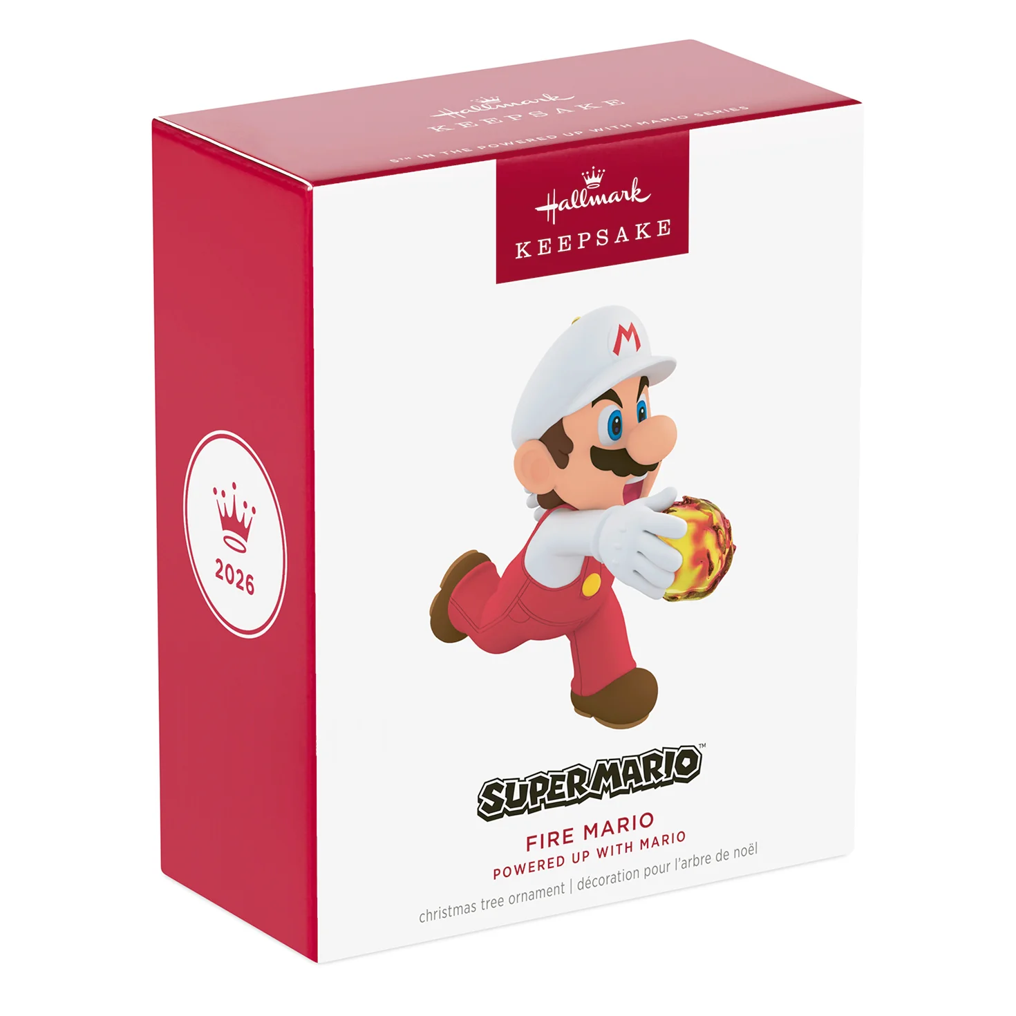 Nintendo Powered Up With Mario Fire Mario, 5th in the Series — 2026 Hallmark Keepsake Christmas Ornament - Image 7