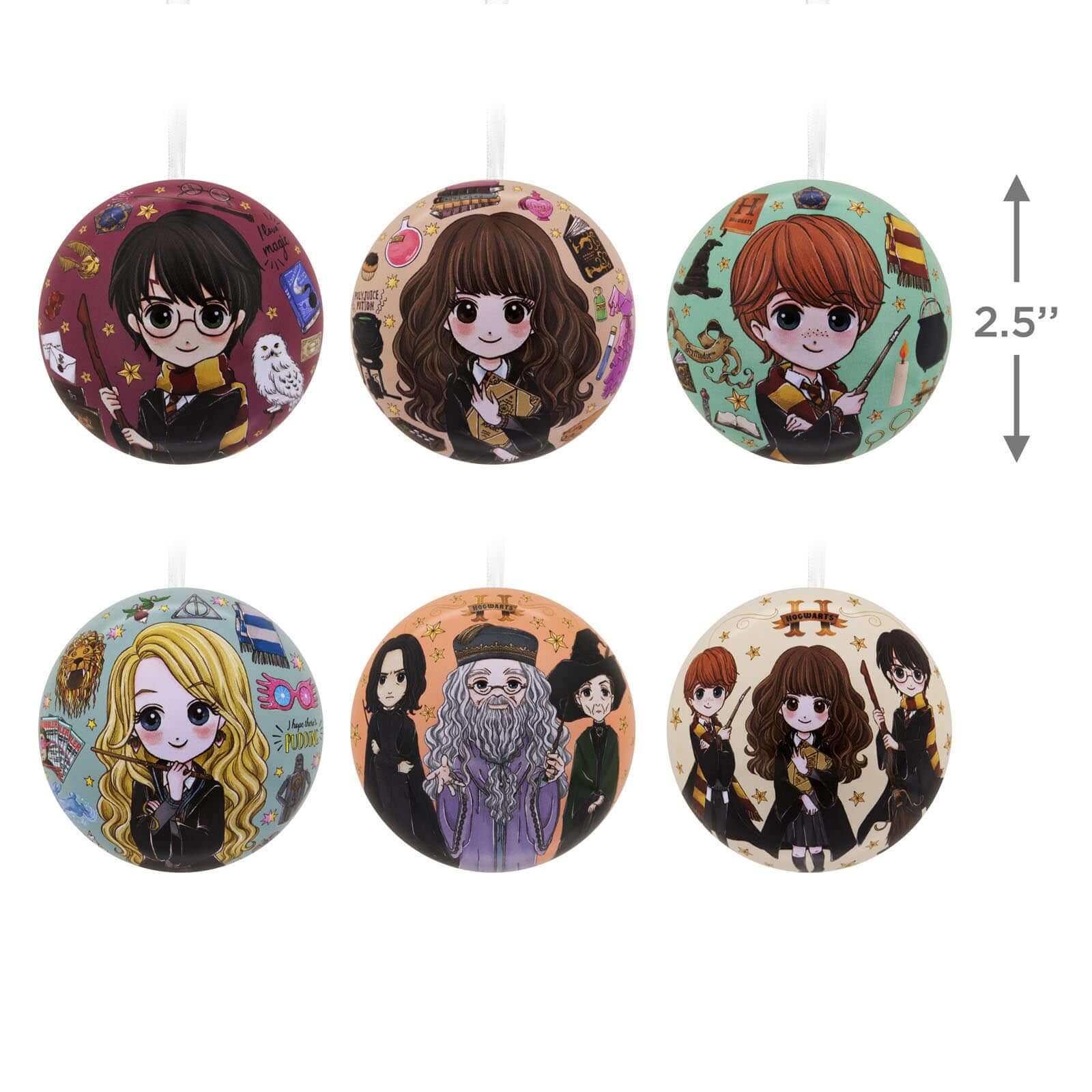 Harry Potter, Tin Ball, Set of 12 - Hallmark Christmas Ornament - Image 4