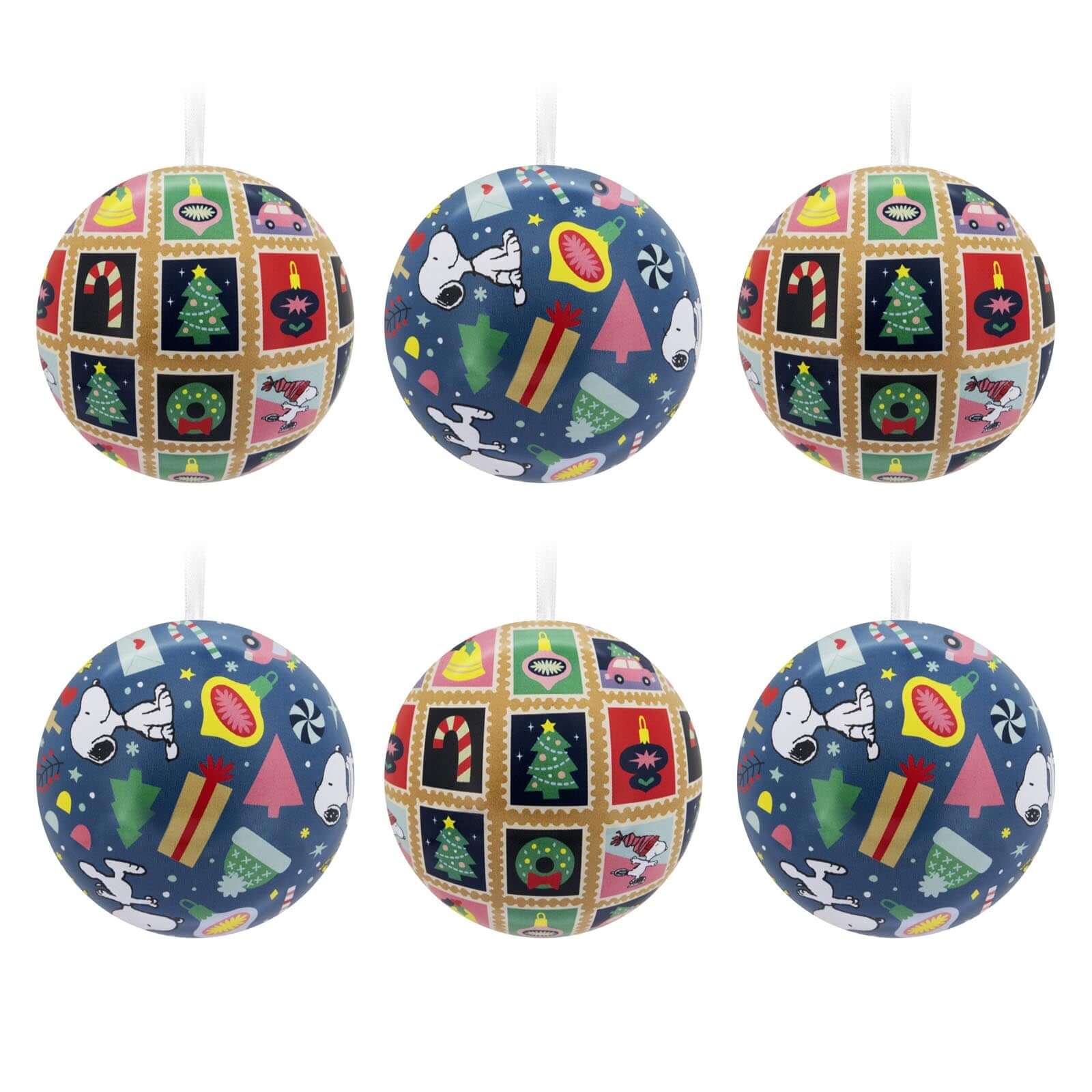 Peanuts® Tin Balls, Set of 12 — Hallmark Christmas Ornament - Image 3