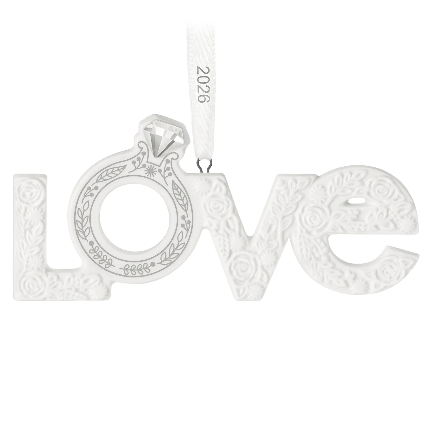 Our Engagement 2026, Porcelain — 2026 Hallmark Keepsake Christmas Ornament