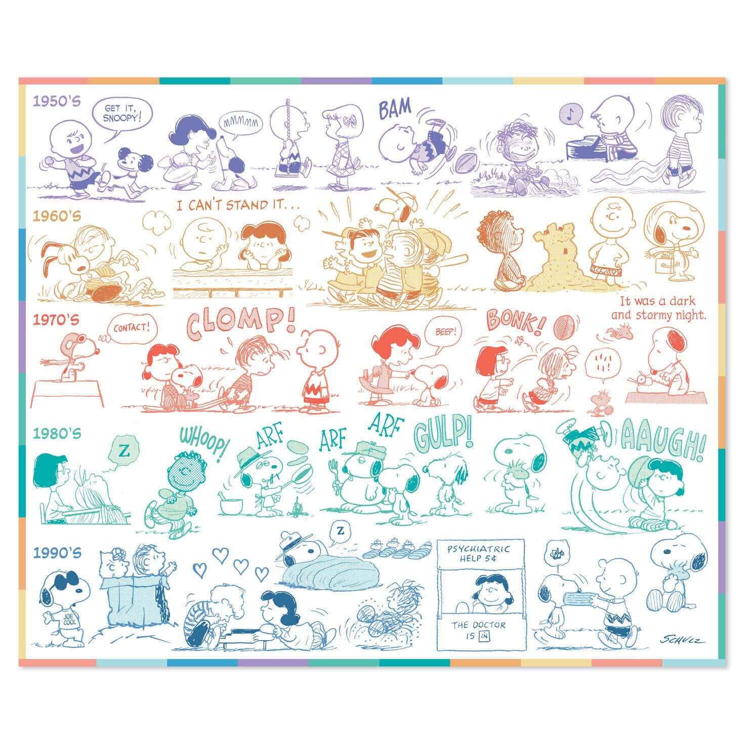 Peanuts® 75th Anniversary Through the Years Plush Throw Blanket, 60x52 - Image 4