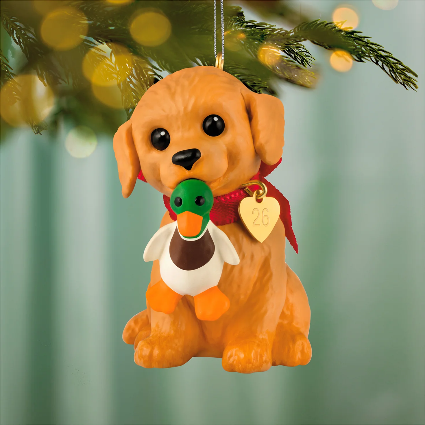 Puppy Love Golden Retriever 2026, 36th in the Series — 2026 Hallmark Keepsake Christmas Ornament - Image 2