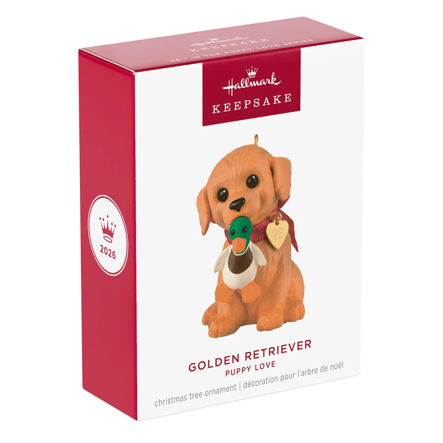 Puppy Love Golden Retriever 2026, 36th in the Series — 2026 Hallmark Keepsake Christmas Ornament - Image 7