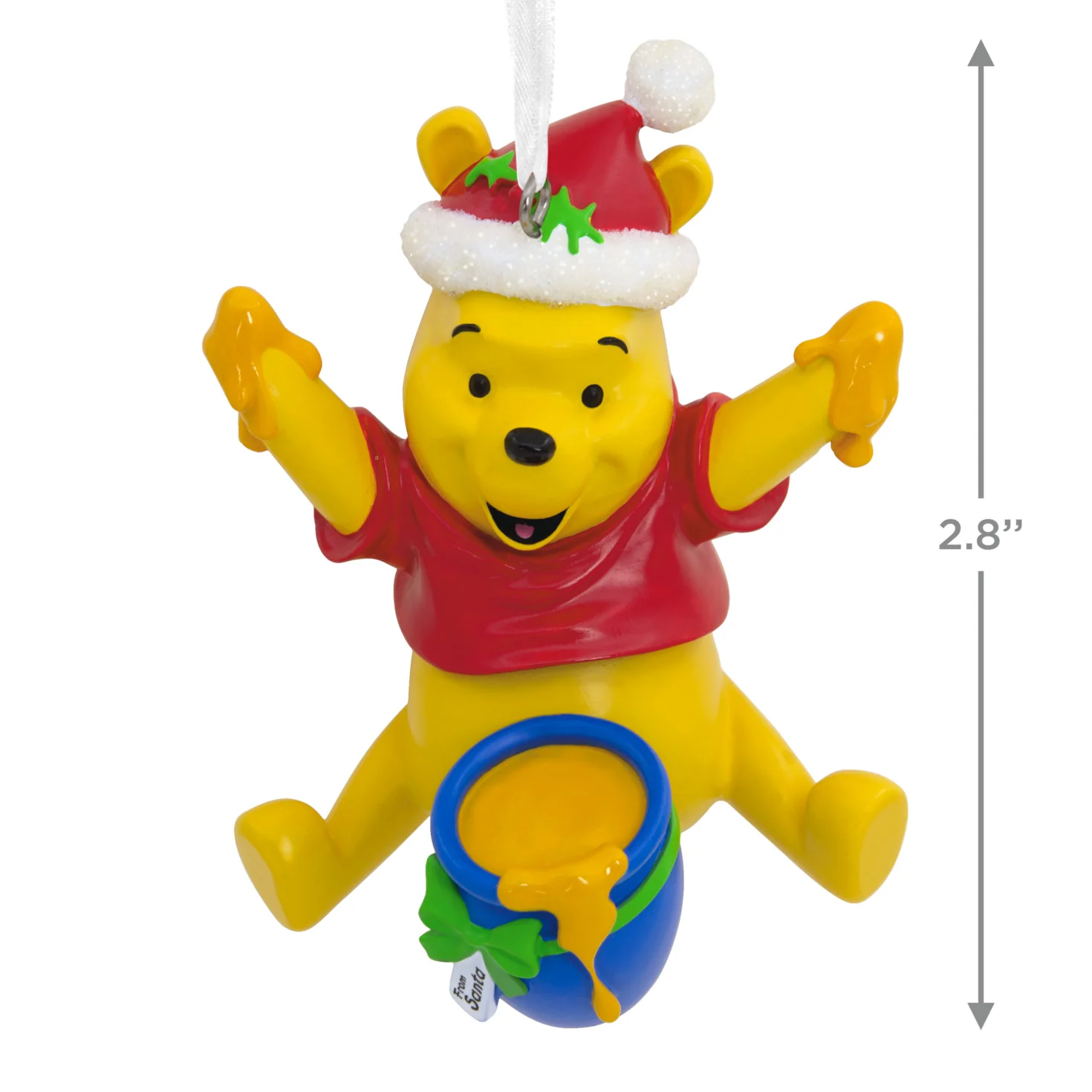 Hallmark Christmas Ornament - Disney Winnie the Pooh Santa Winnie the Pooh With Honey Pot - Image 3