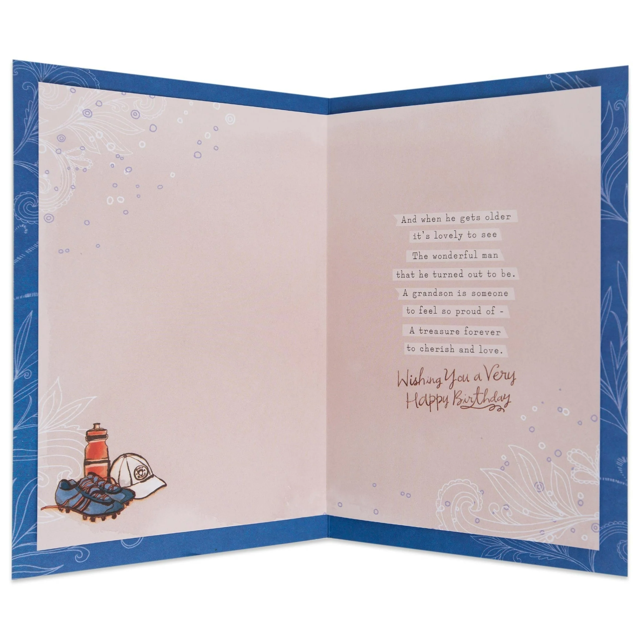 Sporty & Sentimental Grandson Birthday Card - Image 2