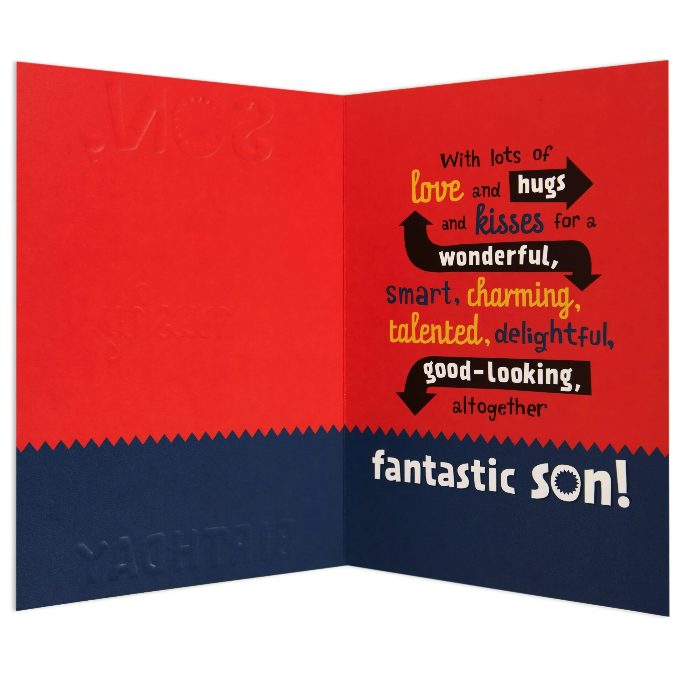 Sweet & Silly Totally Not Embarrassing Son Birthday Card - Image 2
