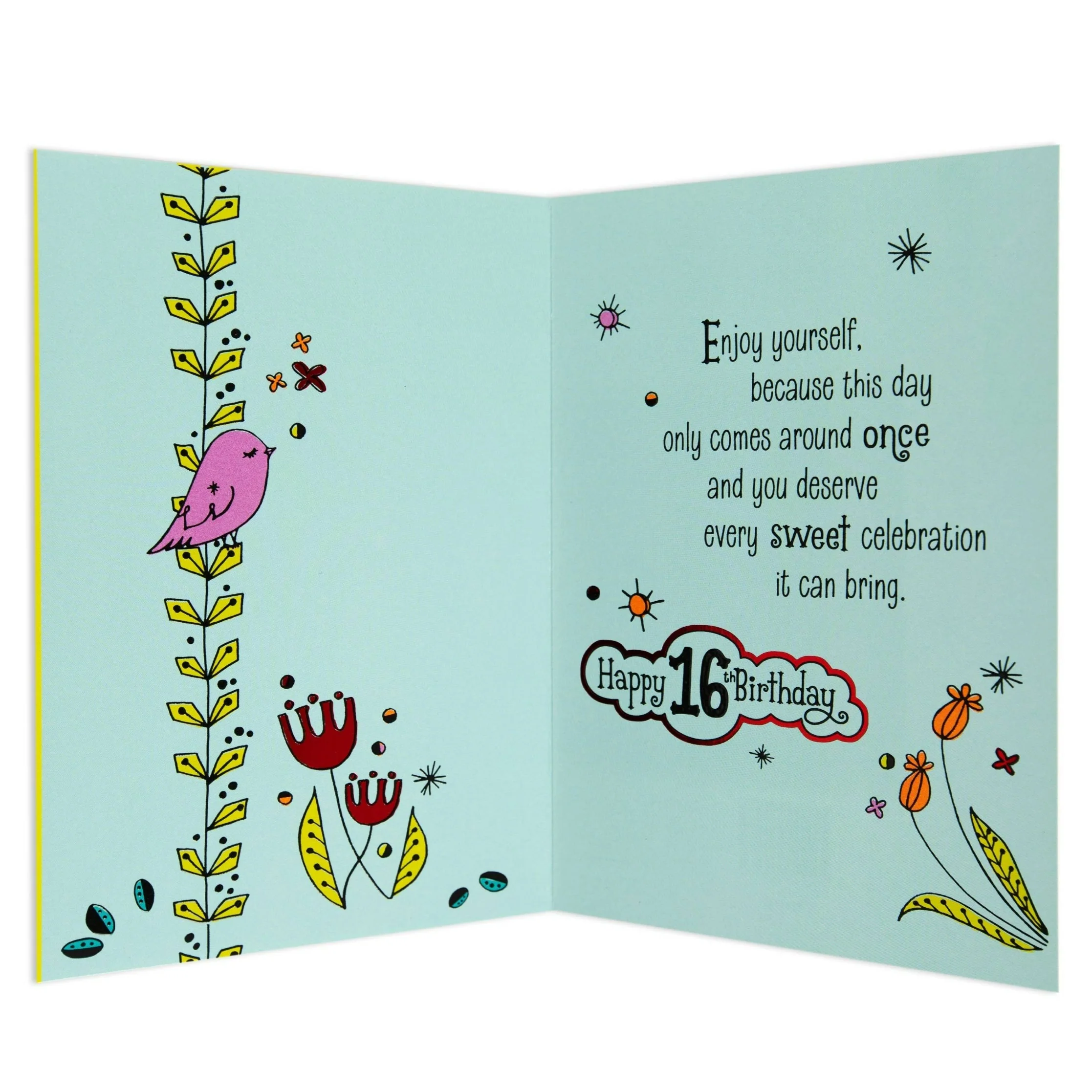 Big Deal Sweet & Colourful 16th Birthday Card - Image 2