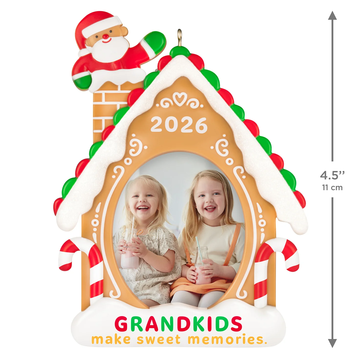 Sweet Grandkids 2026 Photo Frame — 2026 Hallmark Keepsake Christmas Ornament - Image 6