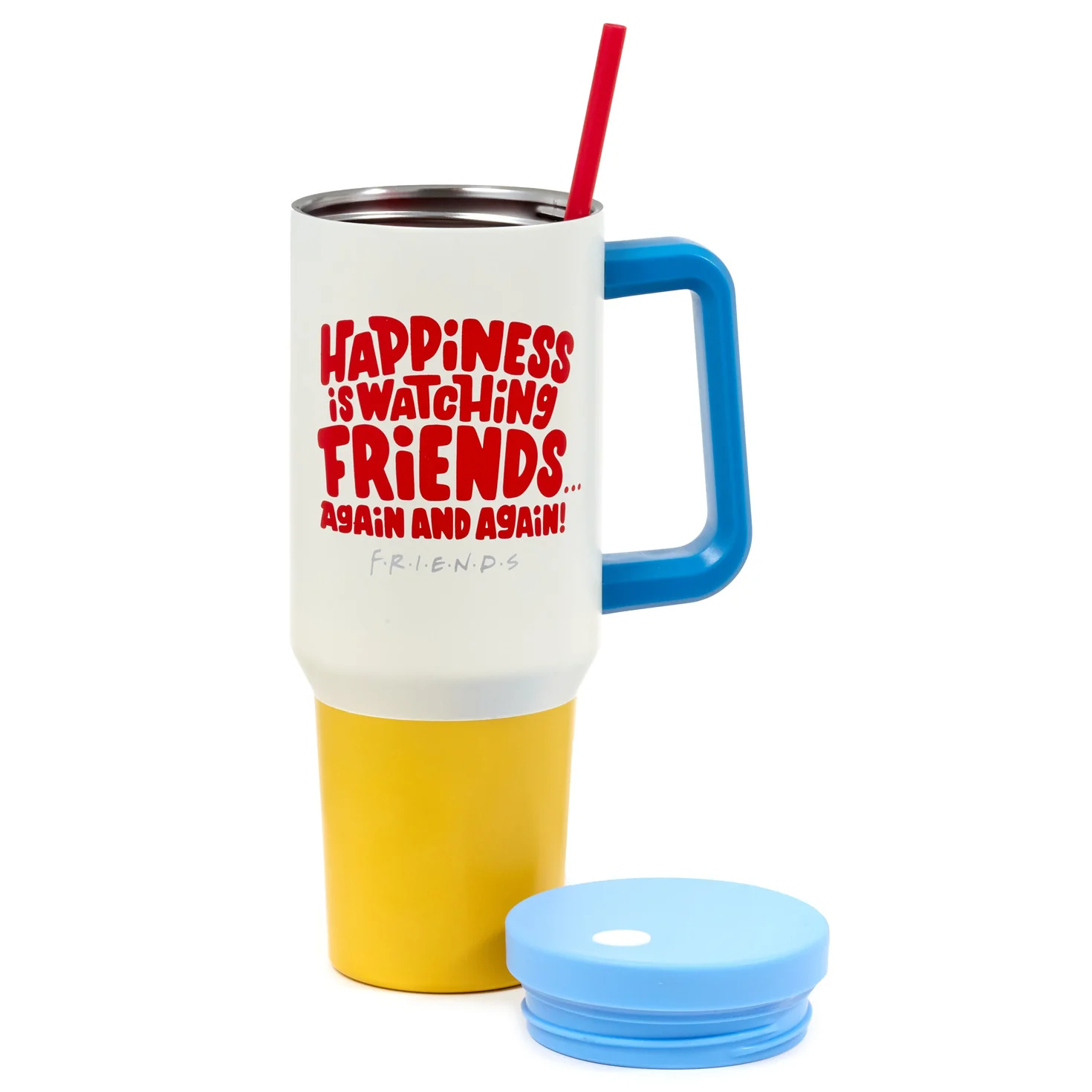 Friends "Happiness Is" Insulated Travel Cup With Handle, 42 oz. - Image 2