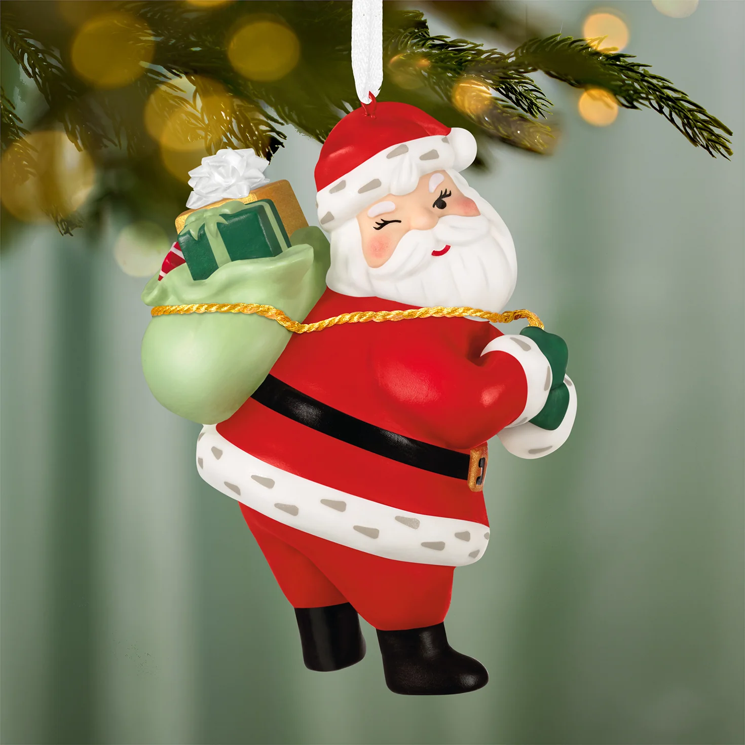 Vintage Santa, Porcelain — 2026 Hallmark Keepsake Christmas Ornament - Image 2