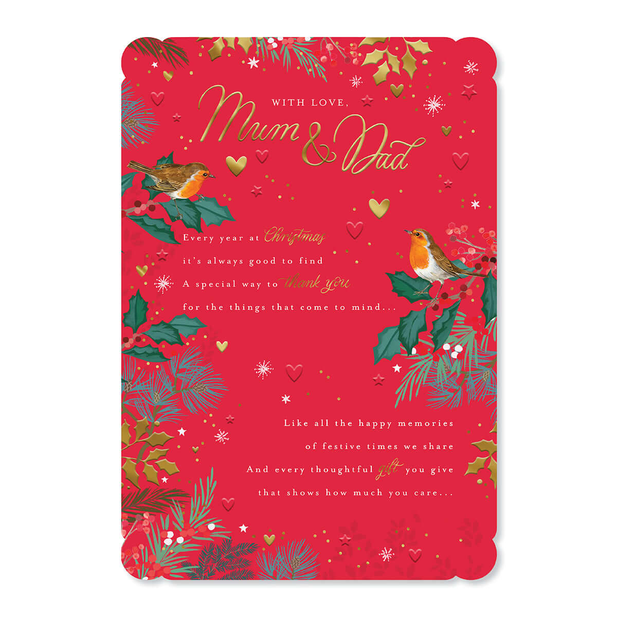 Hallmark Christmas Card - Mum & Dad
