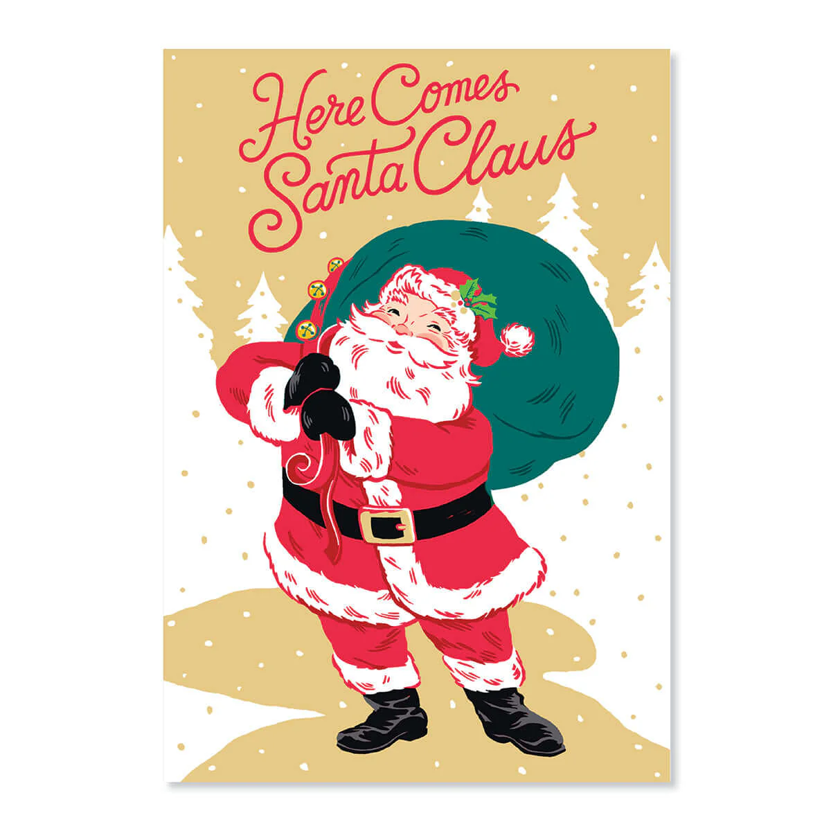 Hallmark Christmas Card Money Wallet & Gift Card Holder - Here Comes Santa