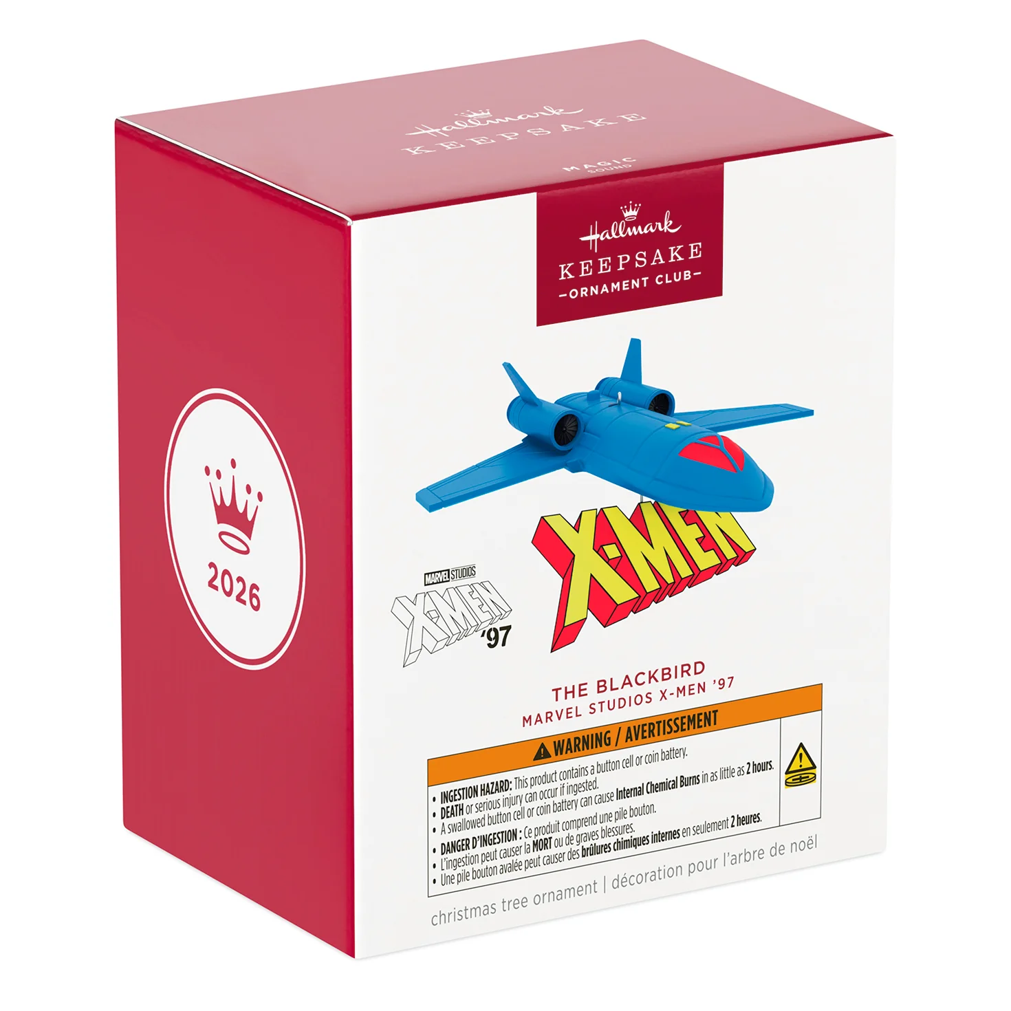 Marvel Studios X-Men ’97 The Blackbird With Sound — 2026 Hallmark Keepsake Christmas Ornament - Image 7